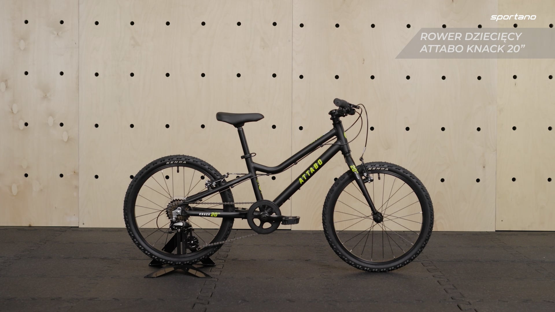 Kinderfahrrad ATTABO KNACK 20" schwarz