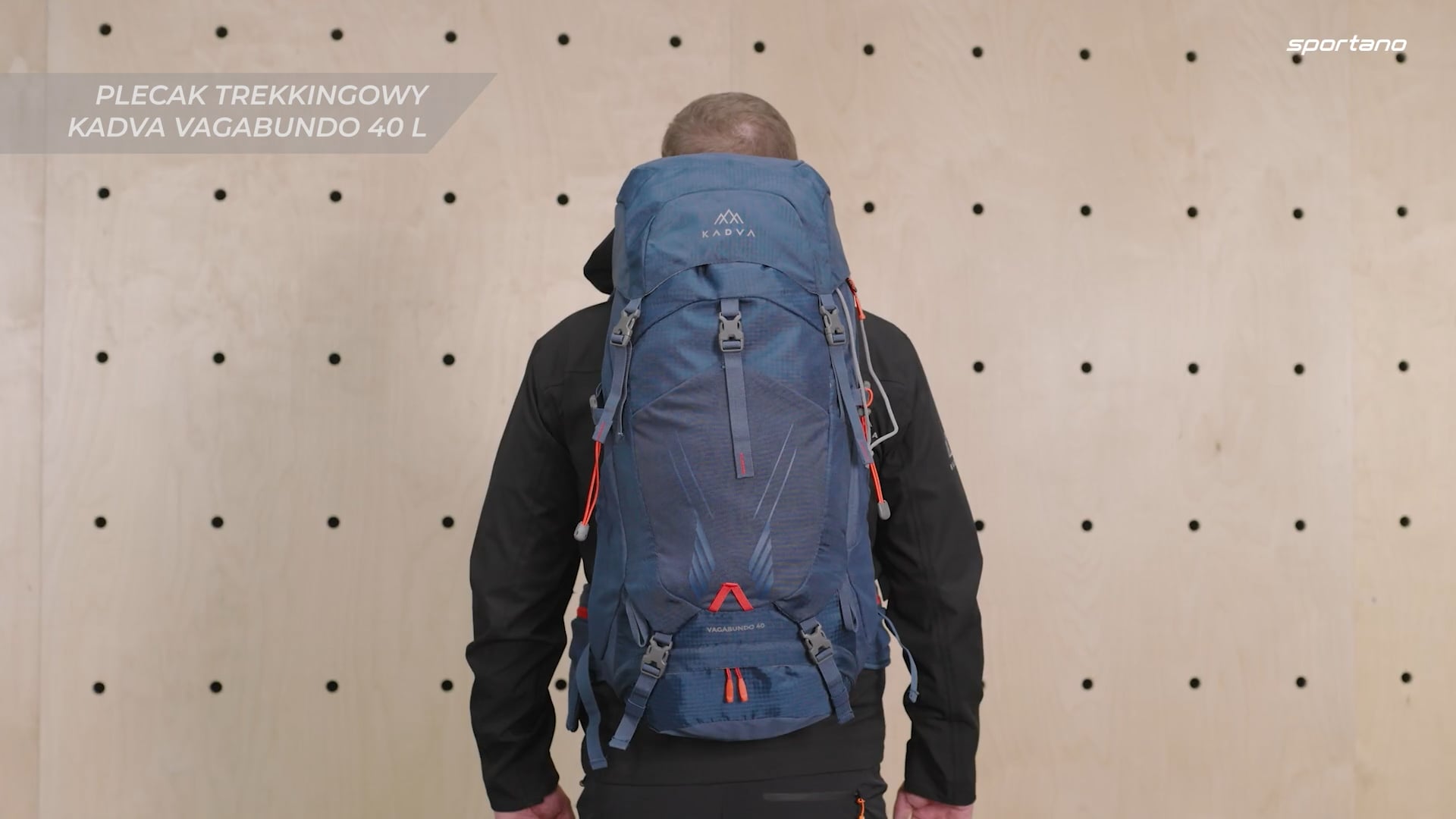 KADVA Vagabundo Rucksack 40 l schwarz