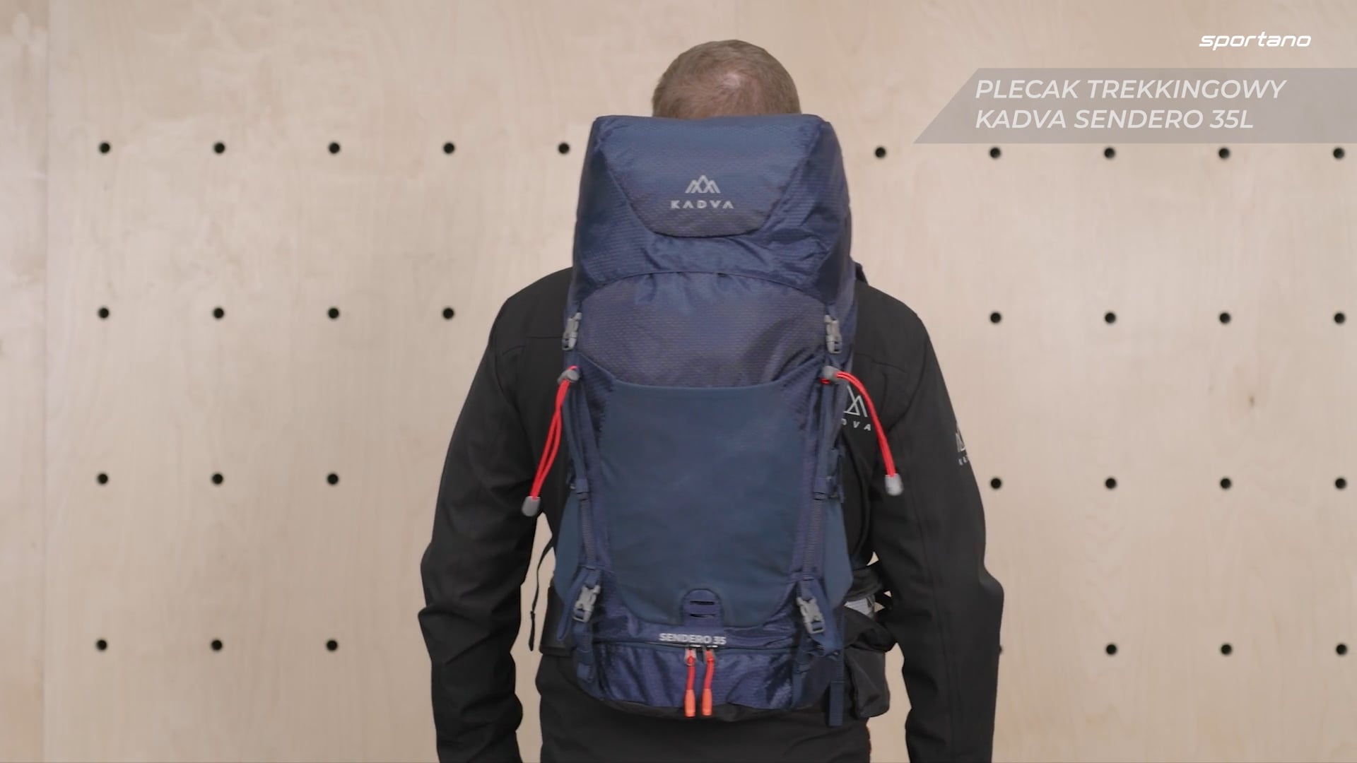 KADVA Sendero Trekking-Rucksack 35 l schwarz