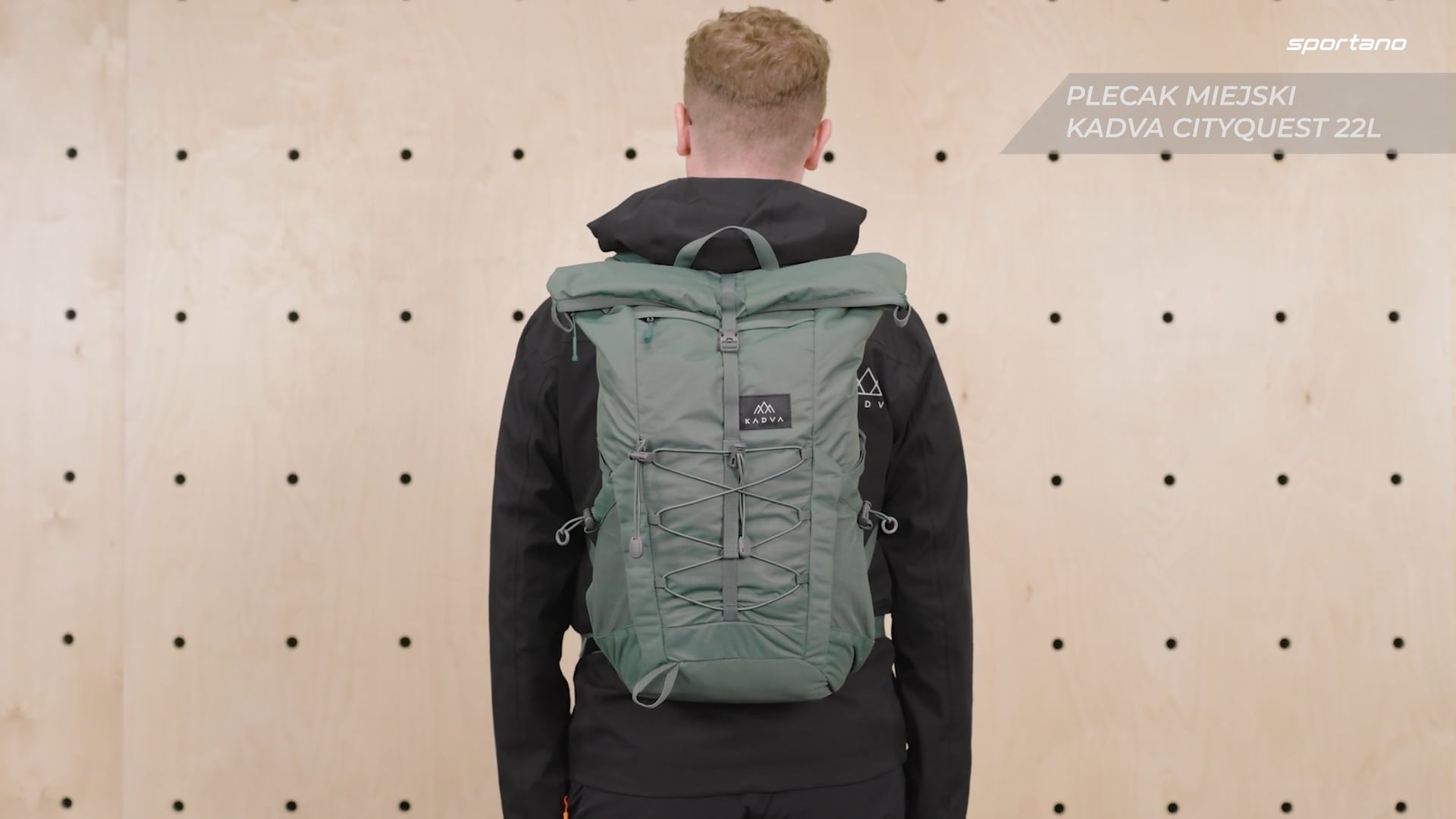 KADVA CityQuest 22 l grüner Stadtrucksack