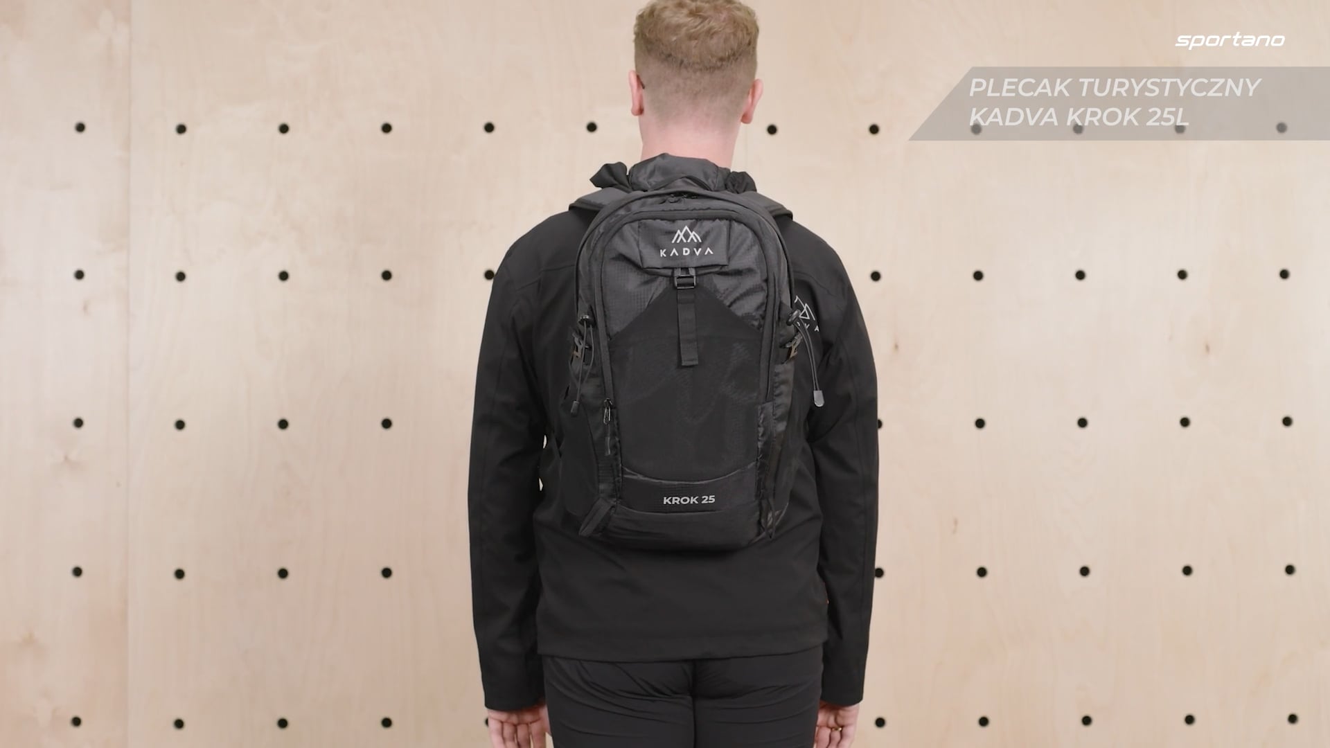 KADVA Krok 25 l Stadtrucksack schwarz