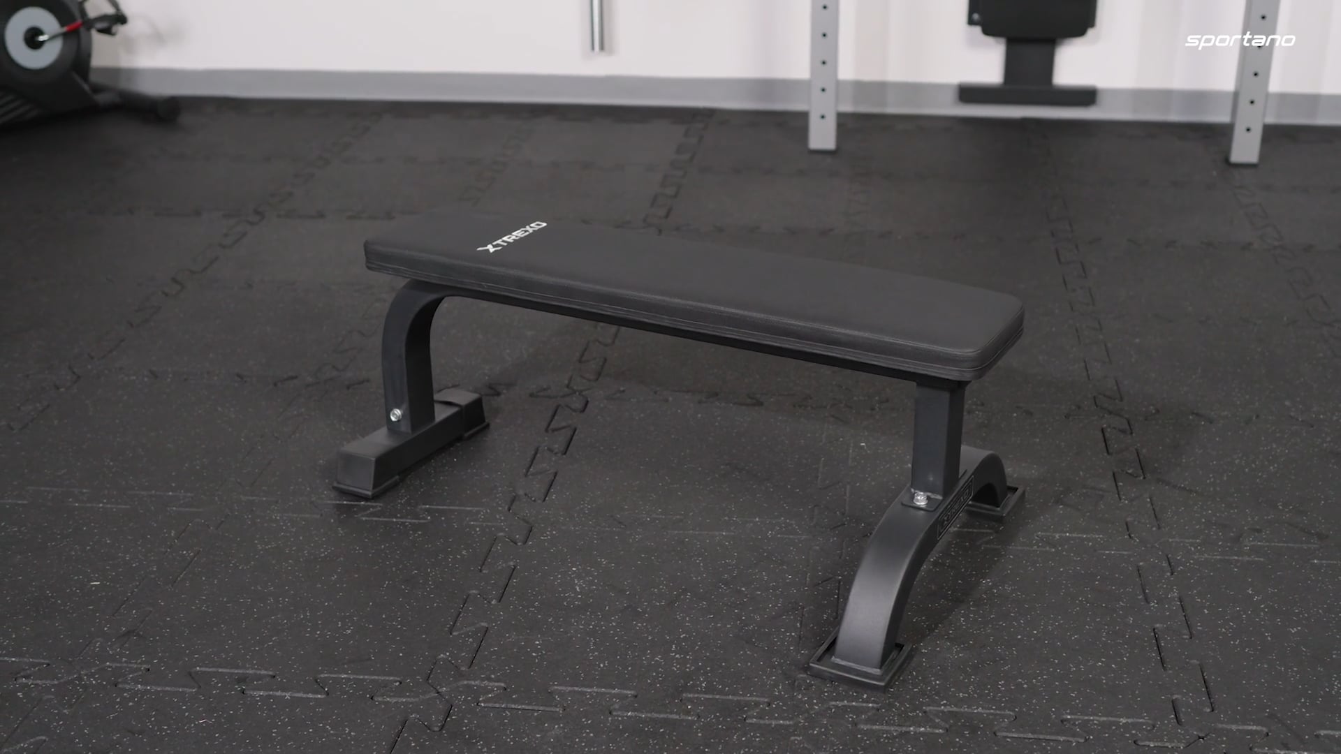 TREXO B10 Gerade Trainingsbank schwarz