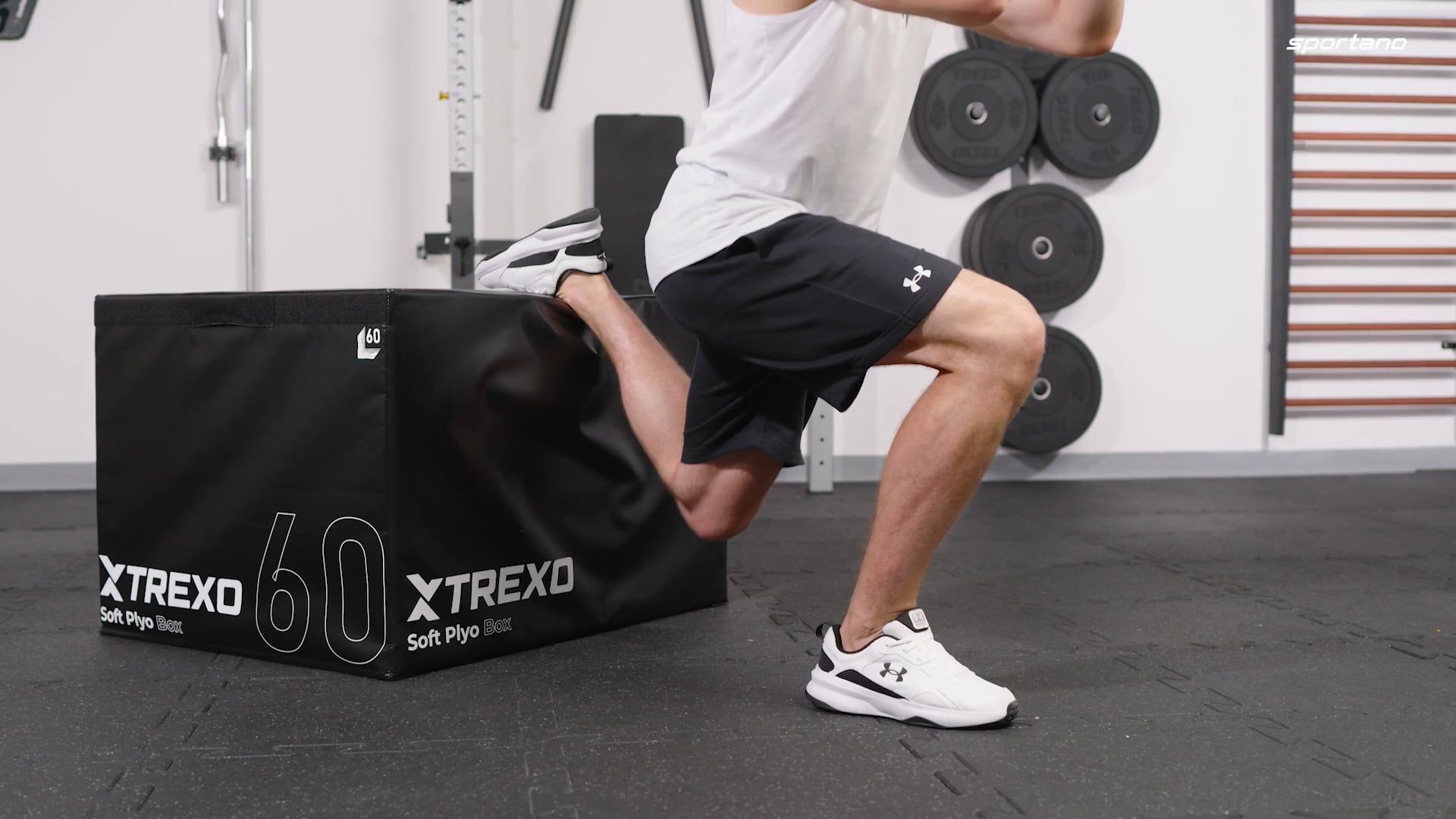 Klappbare Plyometriekiste XTREXO 60 cm schwarz