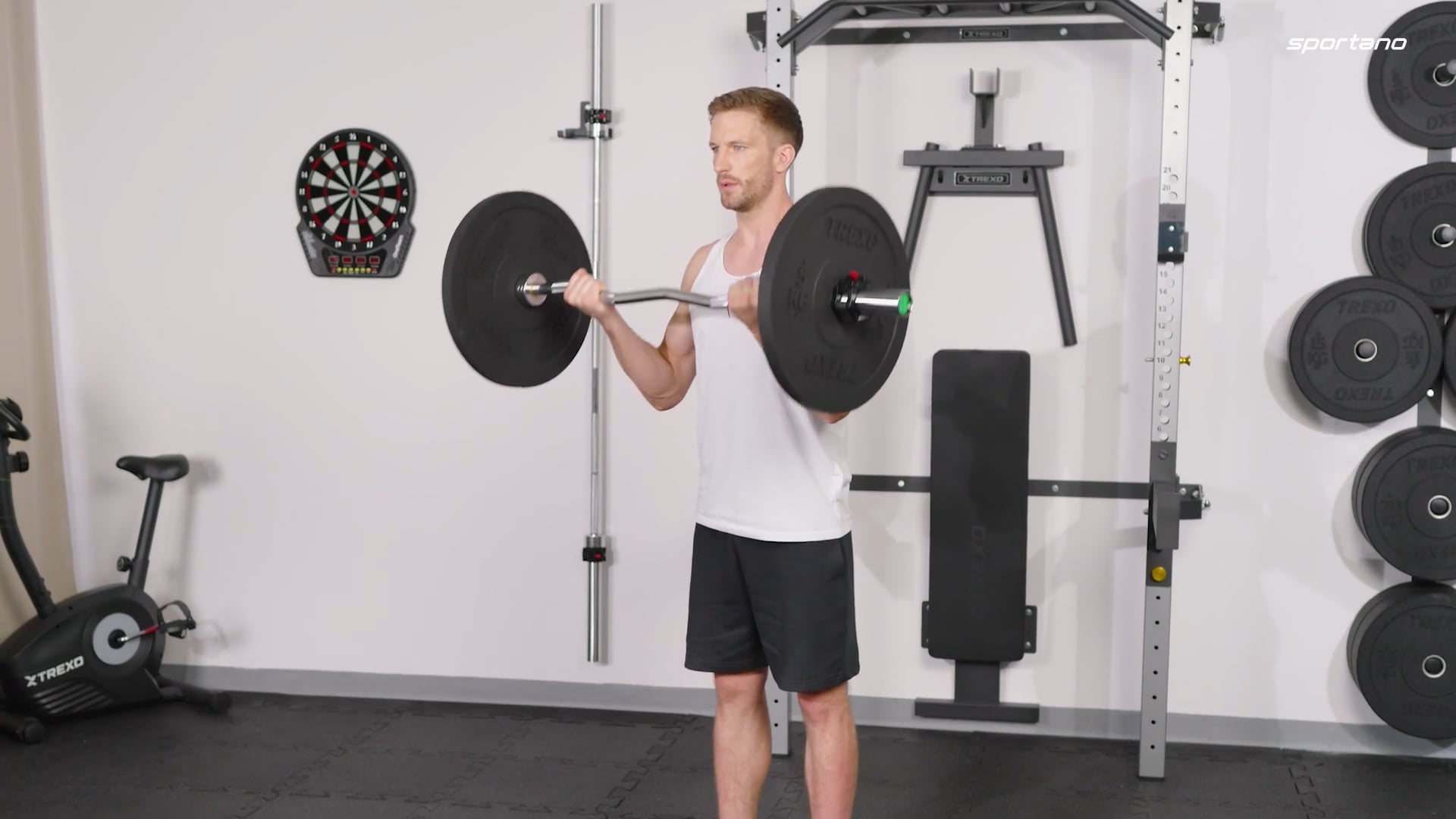 Hantelscheibe olimpijskie TREXO schwarz TRX-BMP2 2 kg