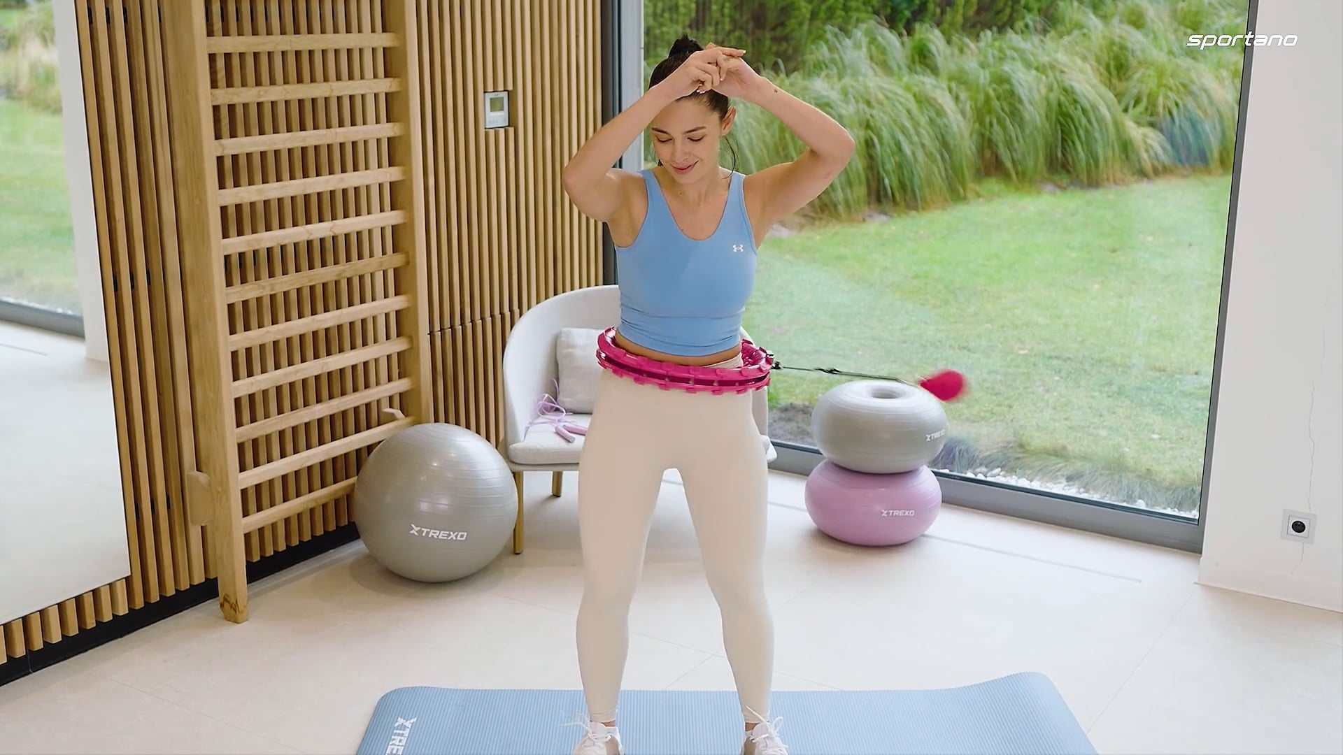 Hula-Hoop mit Gewicht XTREXO TXO-B4Z036-VT Lila