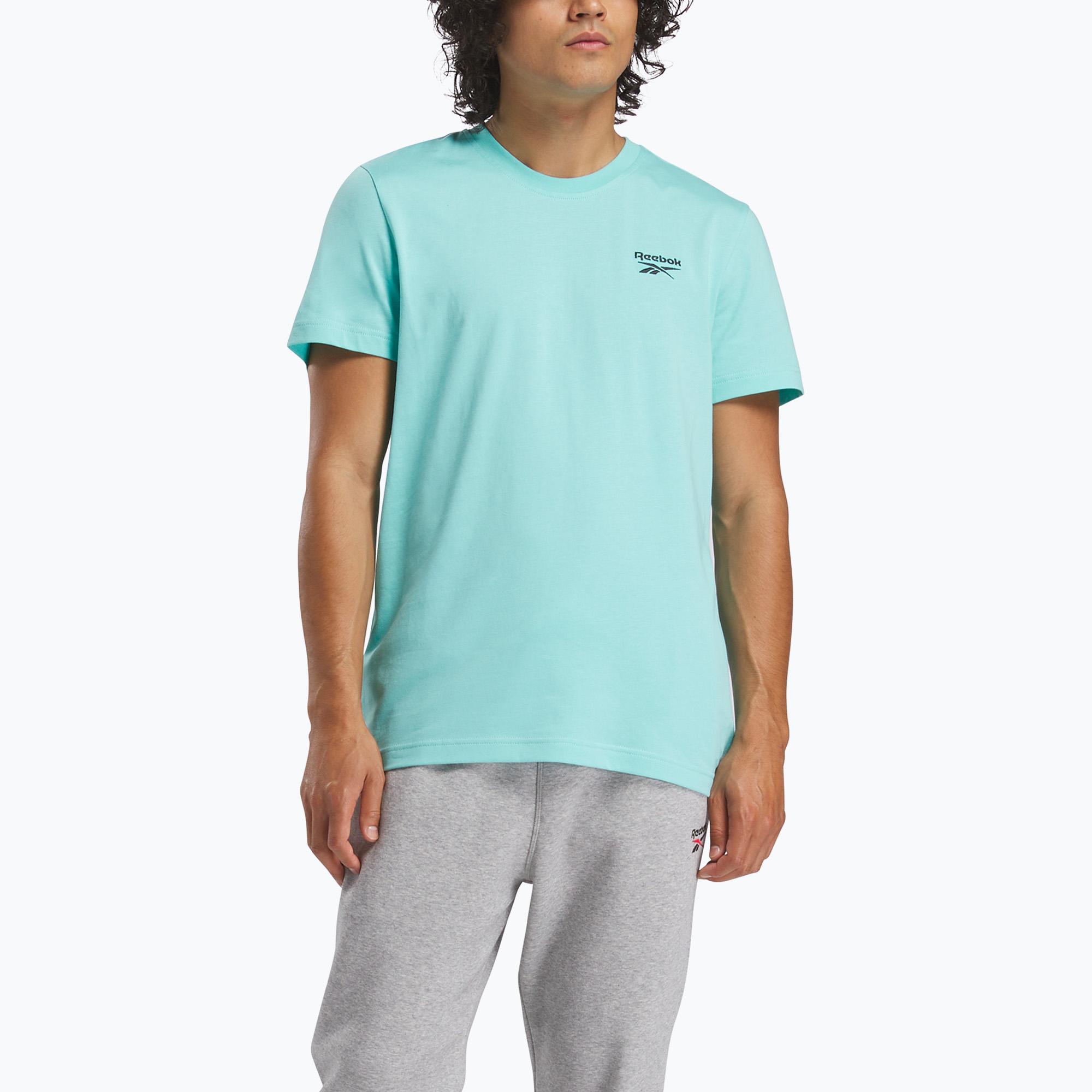 Shirt Herren Reebok Identity Small Logo Tee ai aqua (Identity Small Logo Tee 100216174)