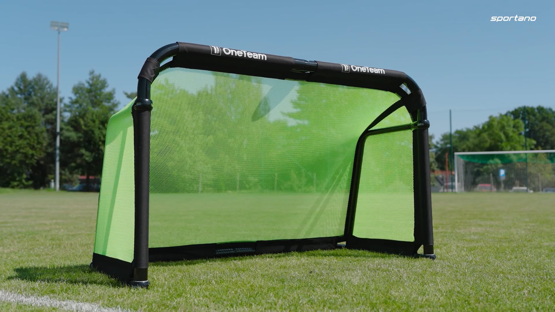 Fußballtor OneTeam SWIFTGOAL 150 x 90 cm foldable black/green