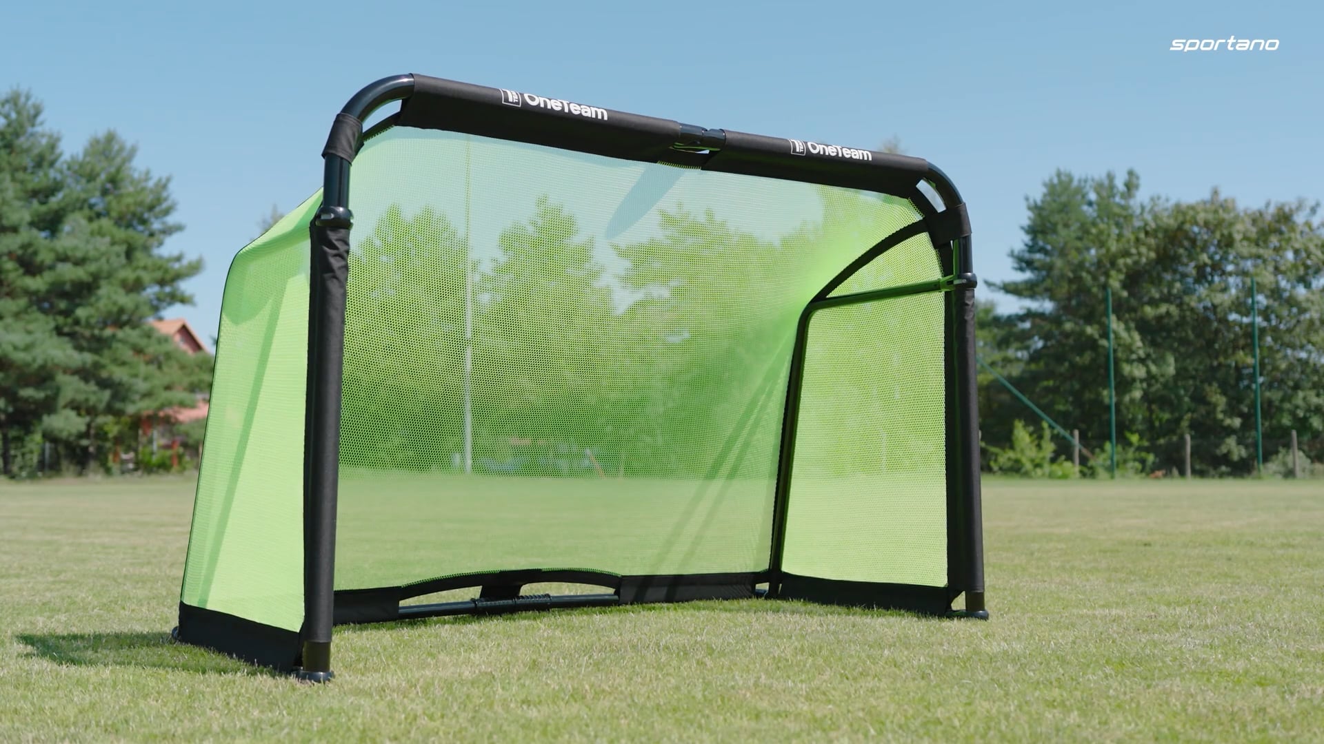 Fußballtor OneTeam SWIFTGOAL 180 x 120 cm foldable black/green