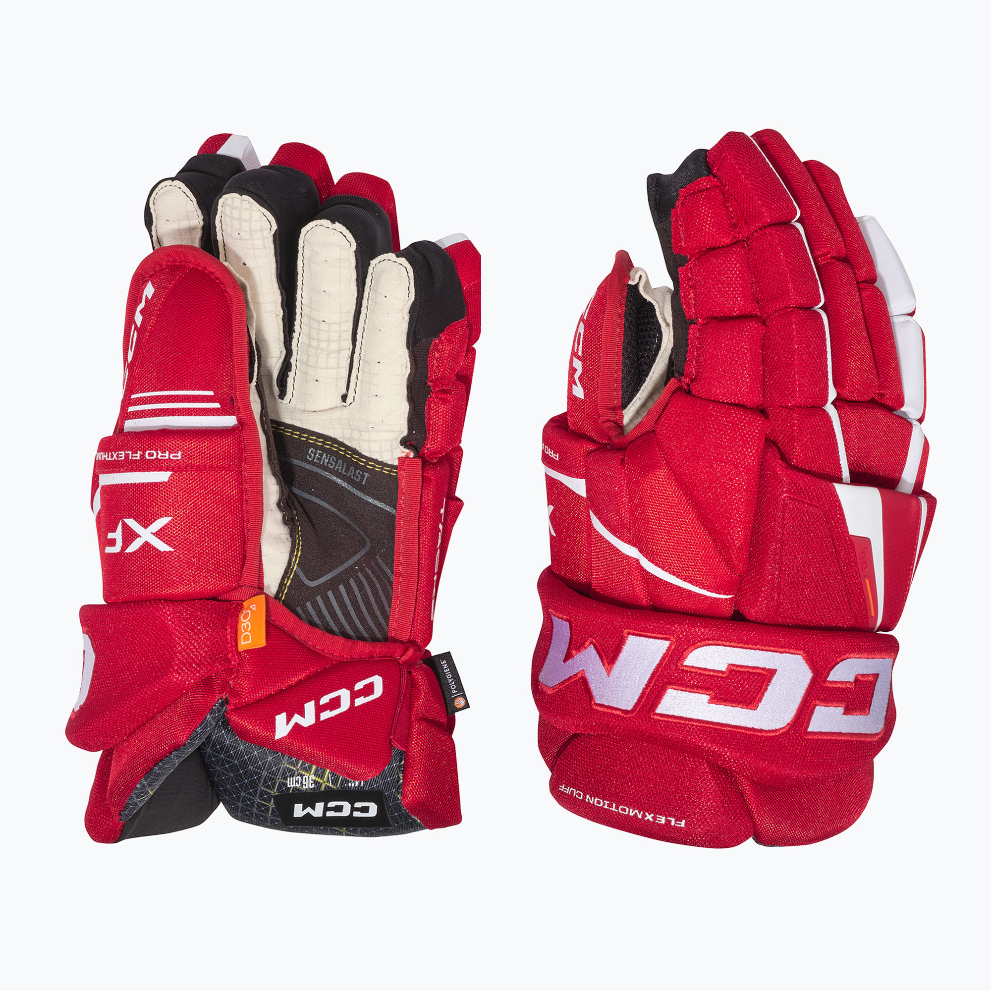 CCM Tacks XF SR rot/weiße Hockeyhandschuhe (Tacks XF SR HGXF-SR14RDWH)