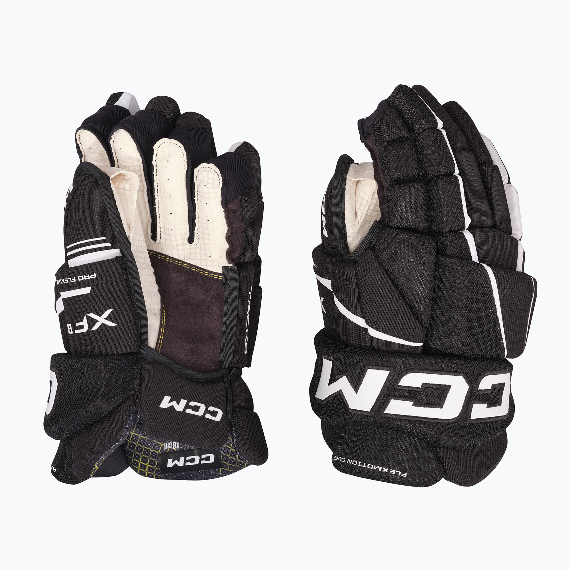 CCM Tacks XF80 SR schwarz/weiss Hockeyhandschuhe