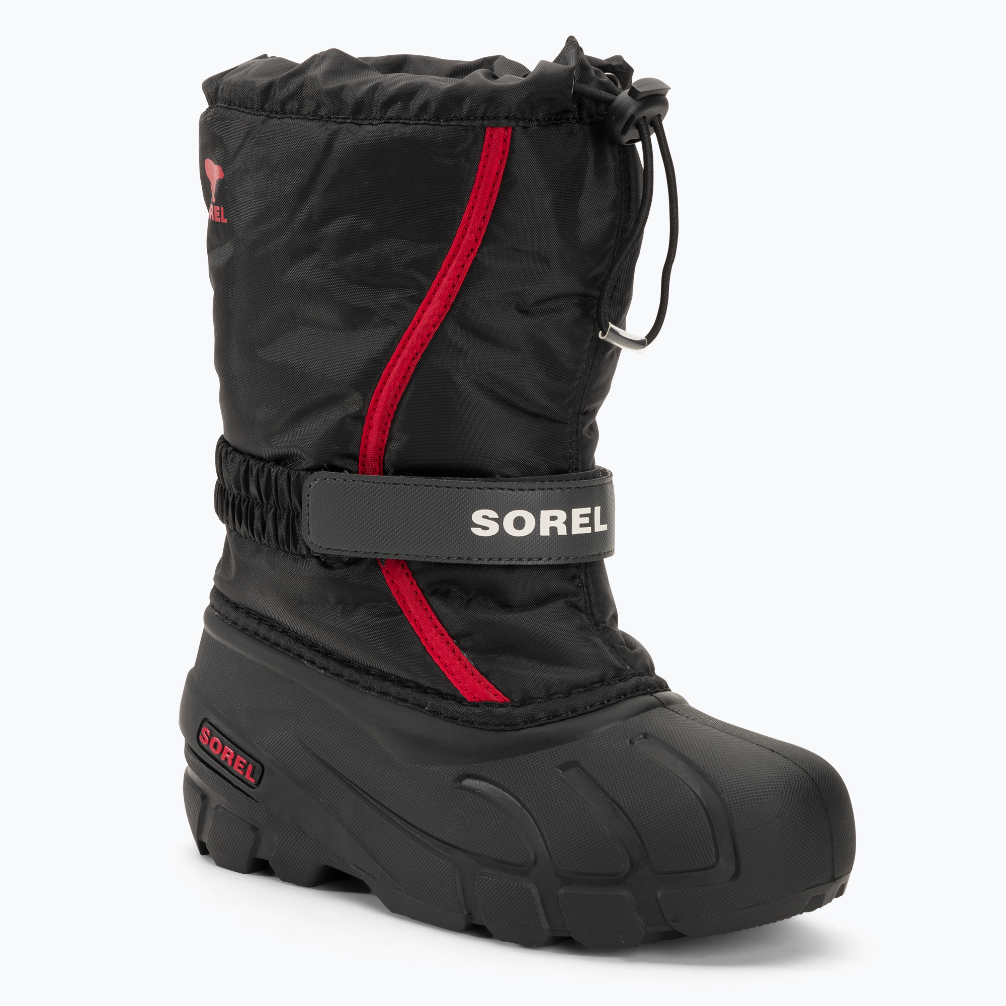 Sorel Flurry Dtv schwarz/hellrot Junior Schneestiefel (Flurry Dtv 1855251015)