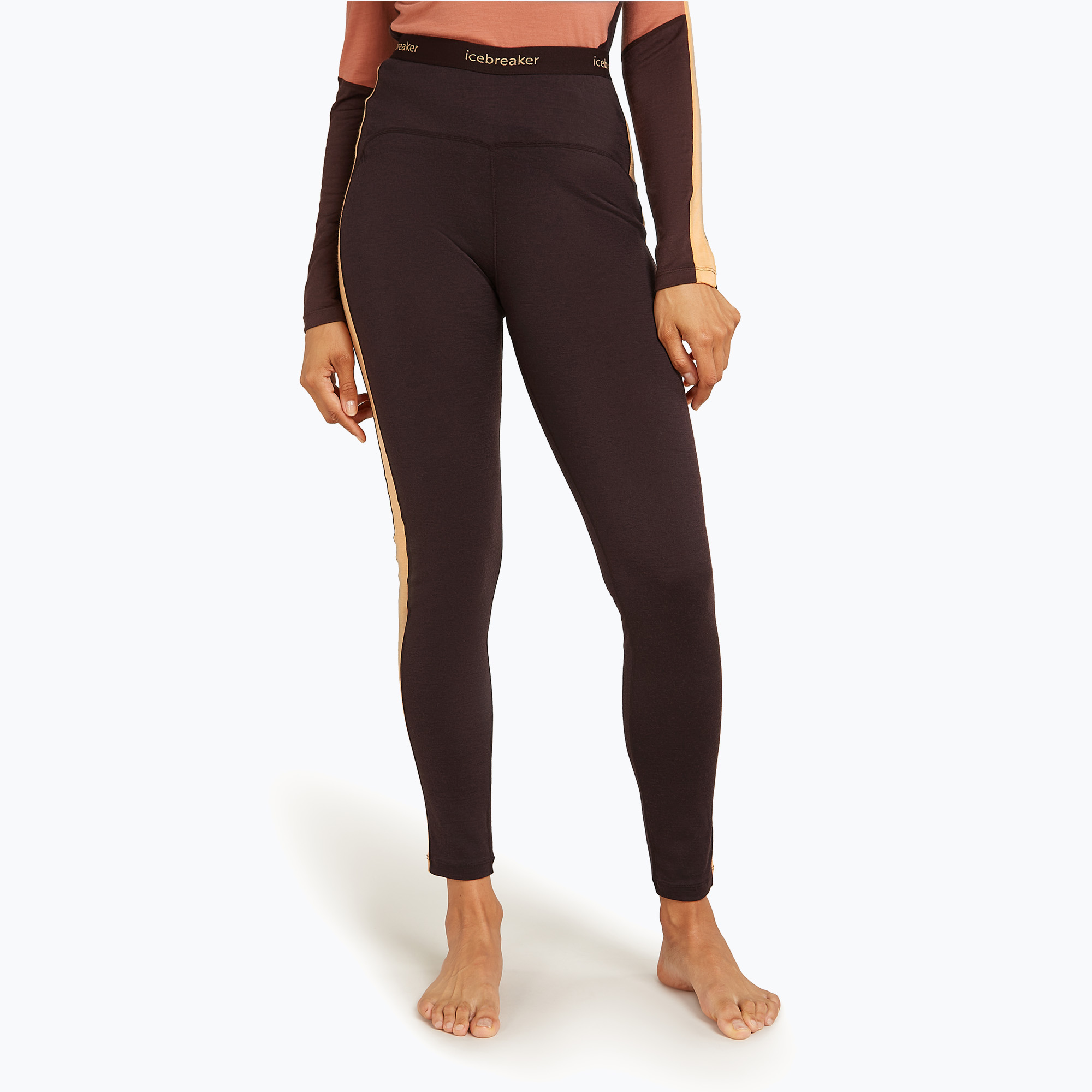 Icebreaker Damen tri-active Hose 200 Oasis Sonebula Leggings bittersüß/feldspat (200 Oasis Sonebula Leggings IB0A59JS05U1)