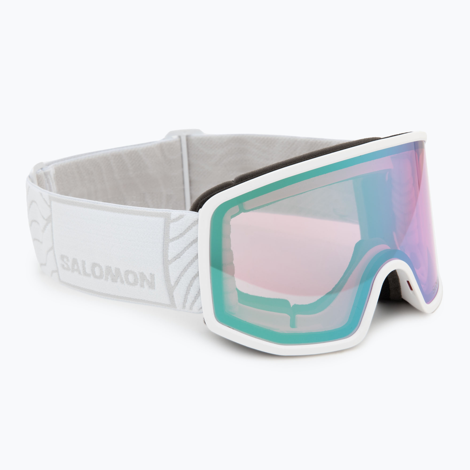 Skibrille Salomon Sentry Pro S Sigma white/silver pink (Sentry Pro S Sigma L47638400)