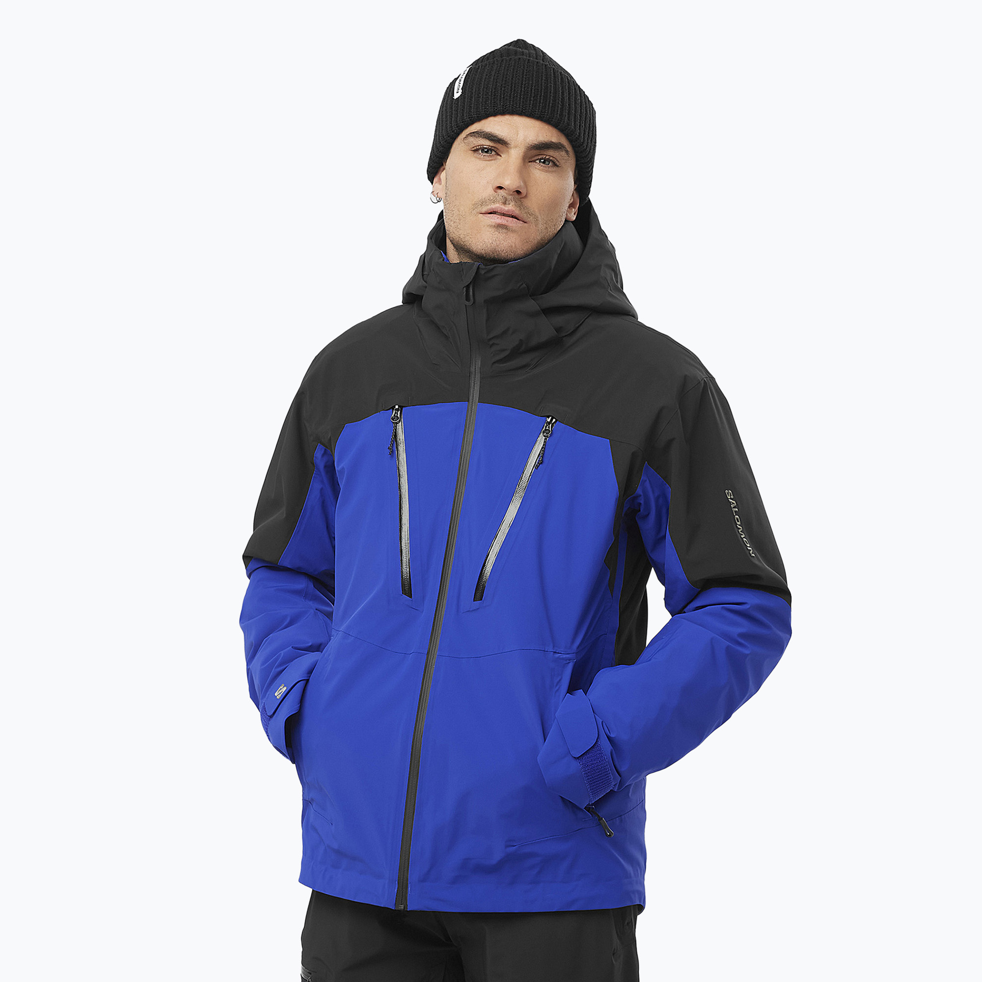 Skijacke Herren Salomon Brilliant surf the web/deep black (Brilliant LC2332600)
