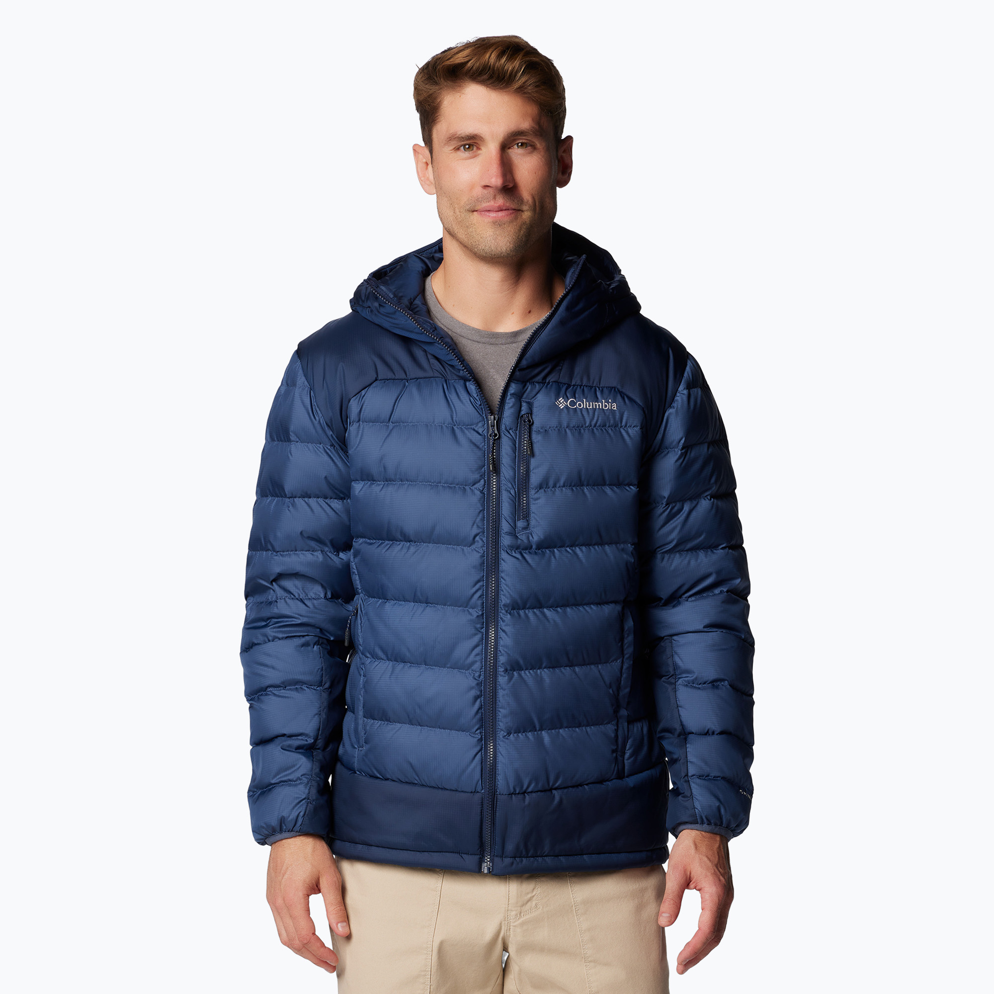 Herren Columbia Autumn Park II Down Kapuzenjacke dark mountain/ collegiate navy (Autumn Park II Down Hooded 2086144478)