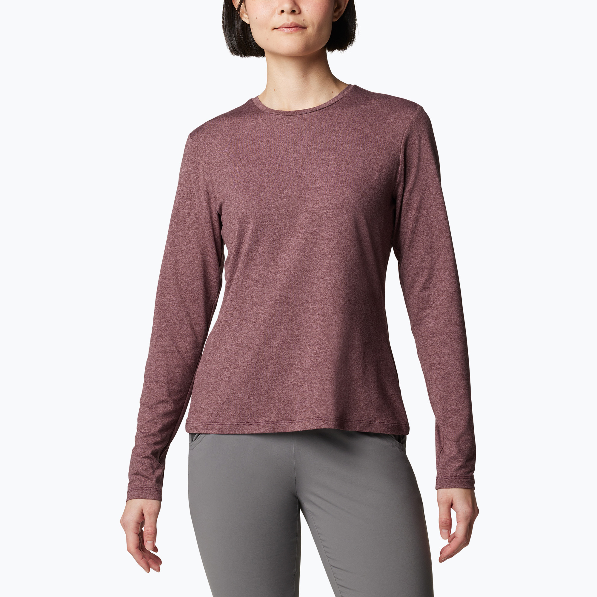 Columbia Sloan Ridge Graphic Damen-Trekking-Longsleeve moonvista heather/linear drifts (Sloan Ridge Graphic 2085911607)