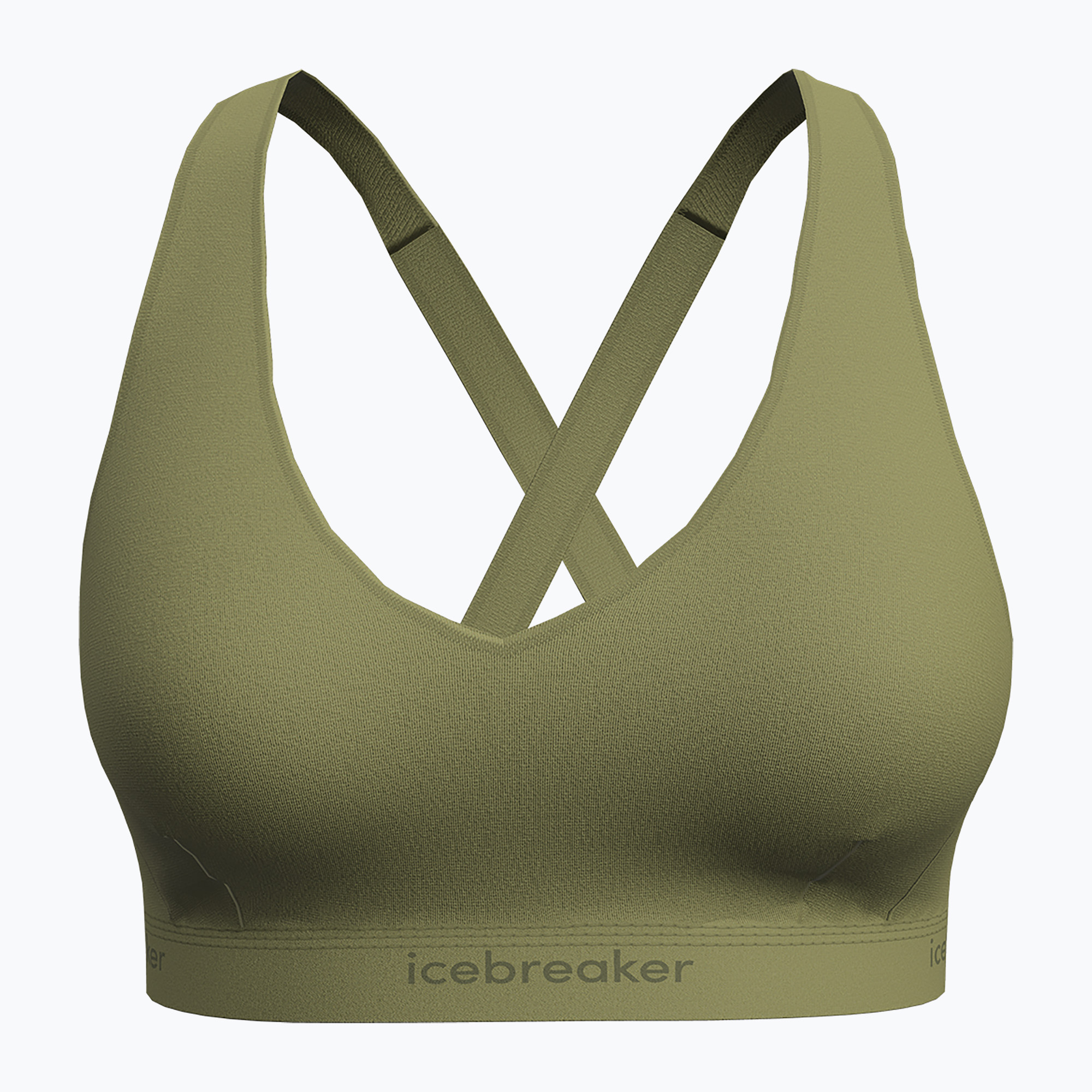 ThermoaktiverSport-BH icebreaker Merino 125 Cool-Lite Sprite Racerback olive (Merino 125 Cool-Lite Sprite Racerback IB0A57240AA1)
