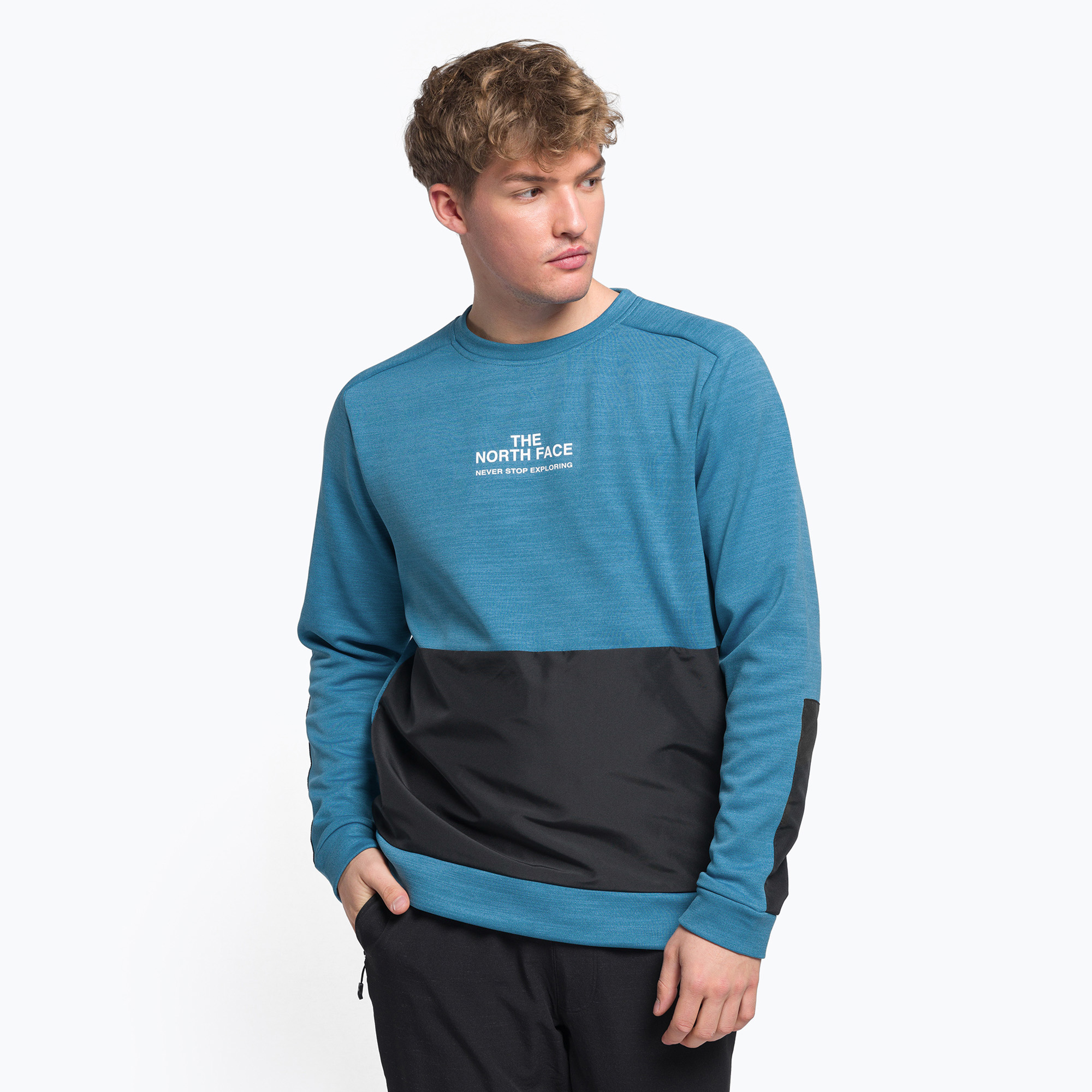 Herren Fleece-Sweatshirt The North Face Ma Crew blau NF0A5IER5V91 (Ma Crew NF0A5IER5V91)