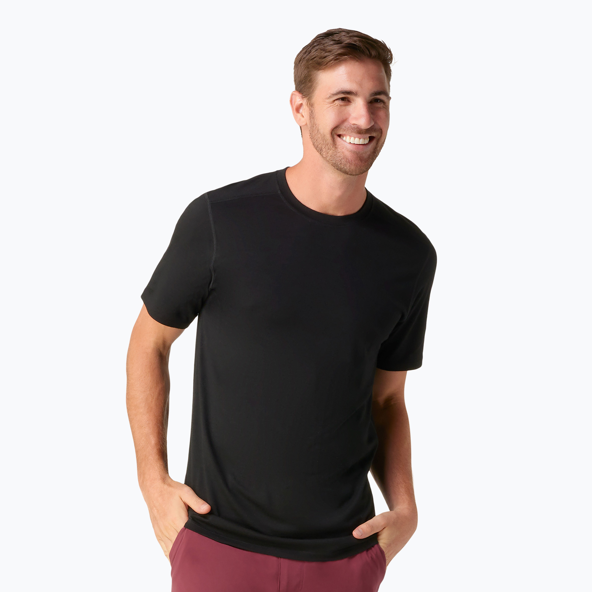 Thermo-Shirt Herren Smartwool Merino black (Merino Short Sleeve SW016948001)