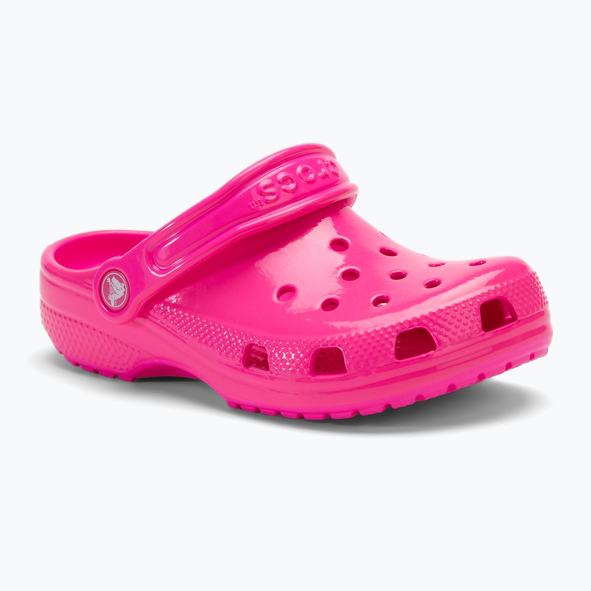 Crocs Classic Neon Highlighter Clog rosa Crush Kinder Flip-Flops (Classic Neon Highlighter Clog 209570-6TW)