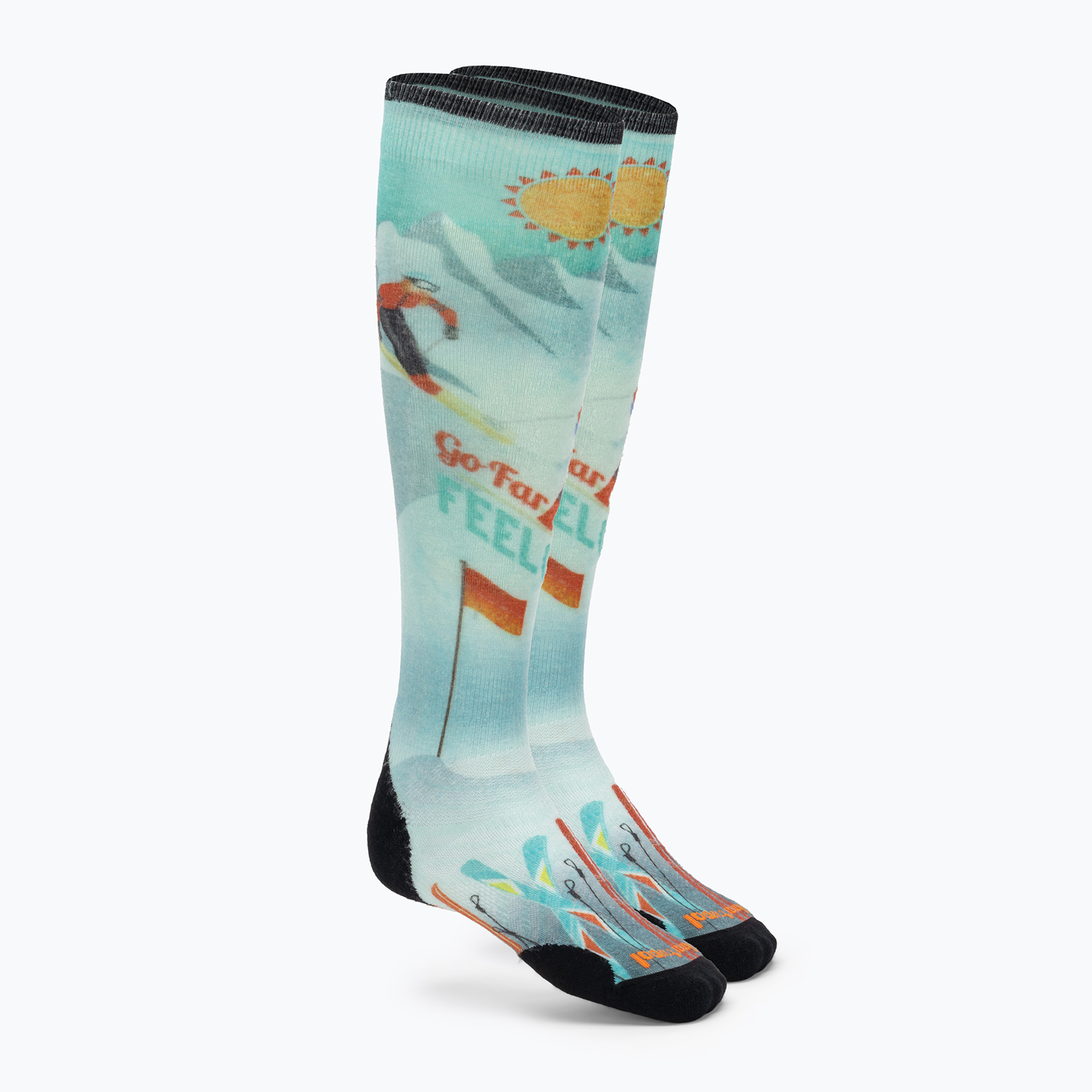 Damen Smartwool Ski Targeted Cushion Snow Bunny Print OTC Capri Socken