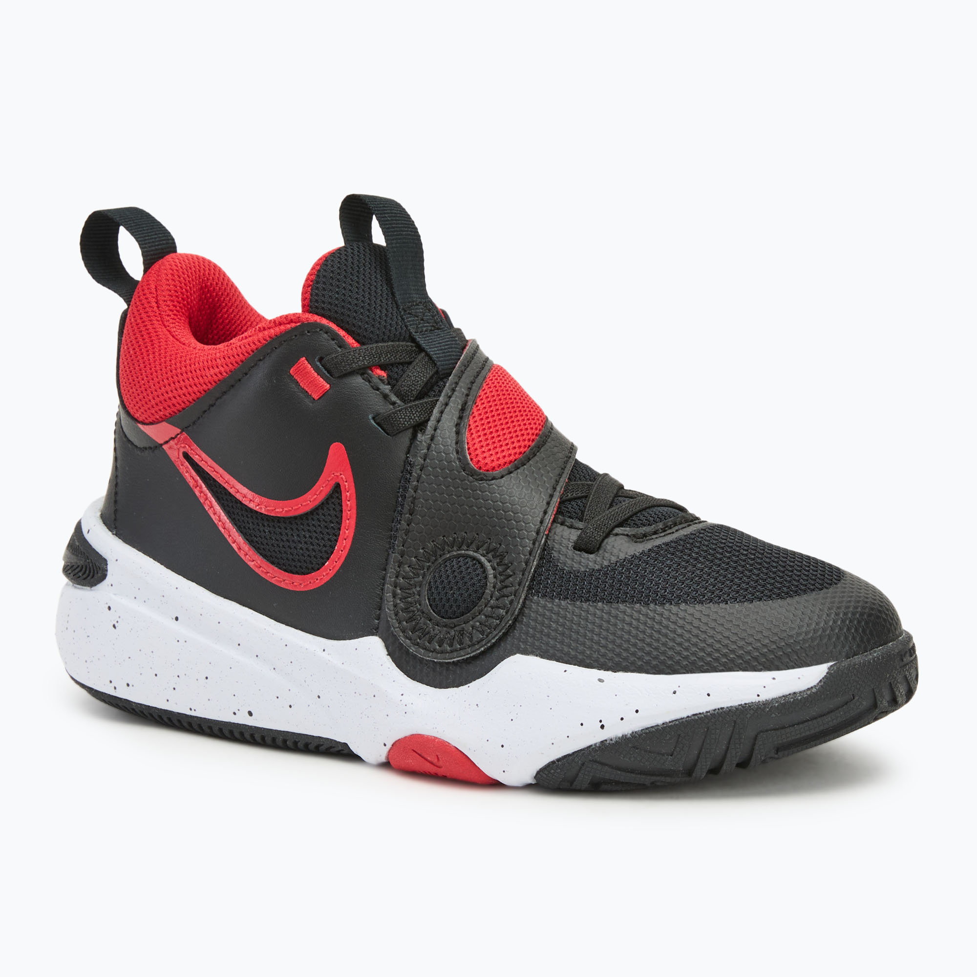 Basketball Kinderschuhe Nike Team Hustle D11 black/ white/ university red (Team Hustle D 11 DV8996-003)
