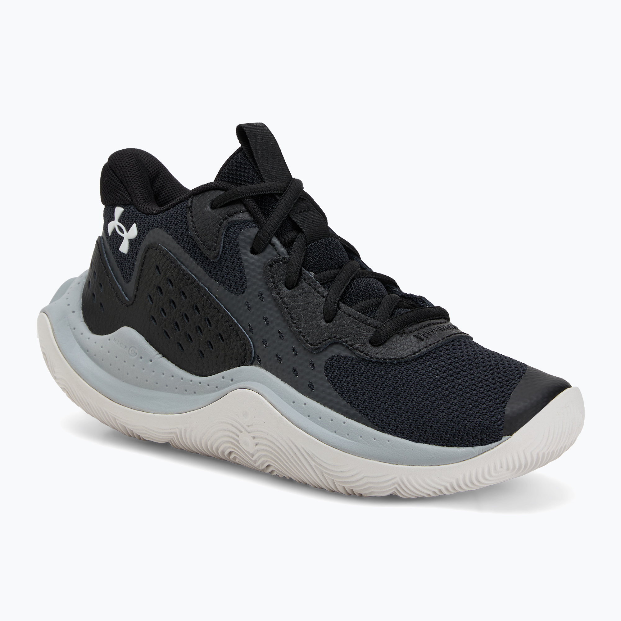 Under Armour Grade School Jet '23 schwarz/jet grau/weiß Kinder Basketballschuhe (Grade School Jet '23 3026635-004)