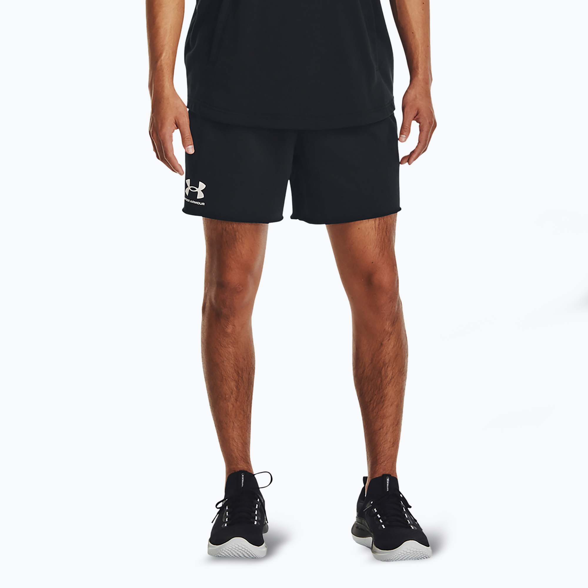 Shorts Herren Under Armour Rival Terry 6in black/onyx white (Rival Terry 6in 1382427-001)