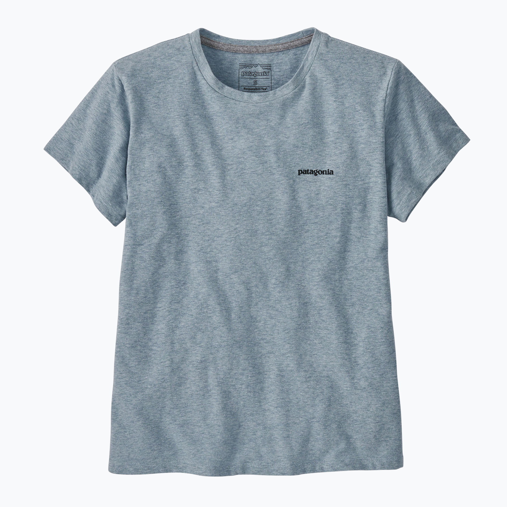 Damen Patagonia P-6 Logo Responsibili-Tee Thermo-T-Shirt blau (P-6 Logo Responsibili-Tee 37567)