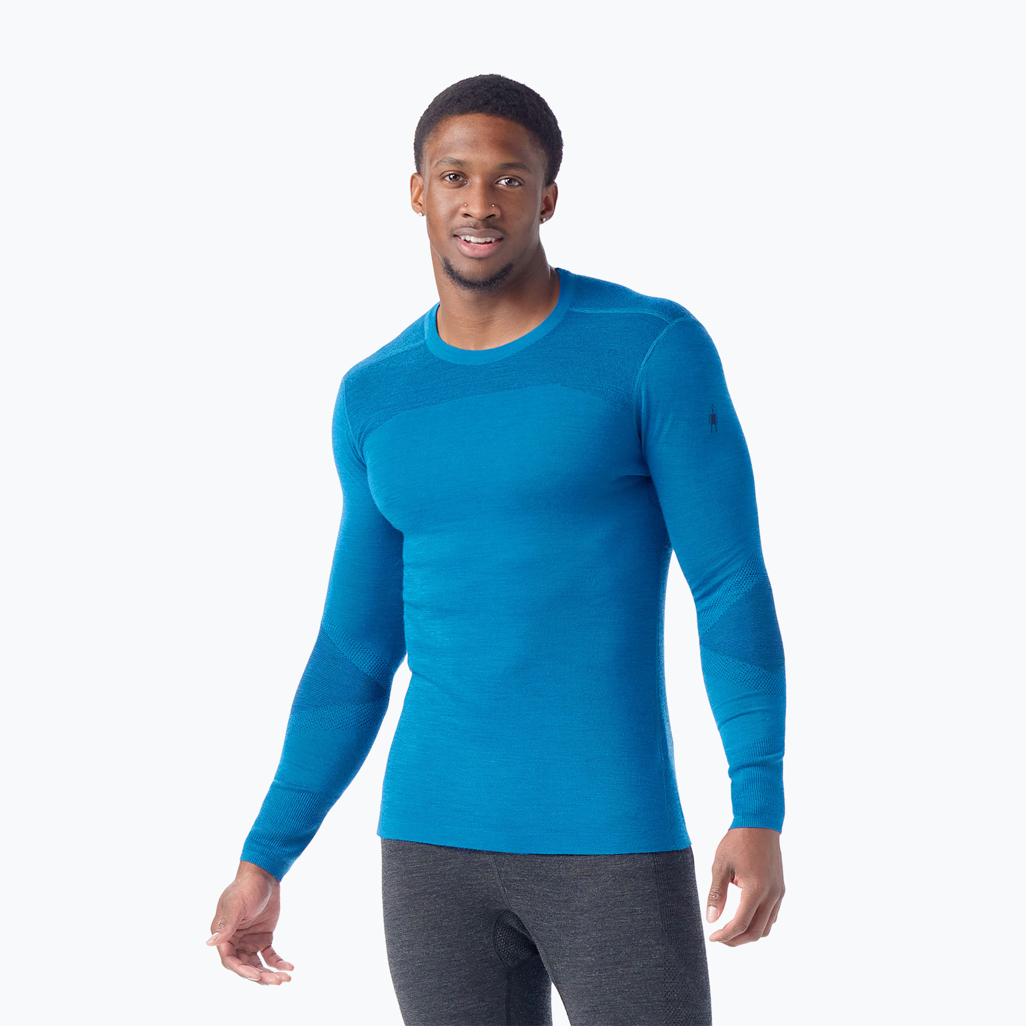 Thermo-Longsleeve Herren Smartwool Intraknit Thermal Merino Base Layer Crew nival blue / navy (Intraknit Thermal Merino Base Layer Crew SW019286N83)