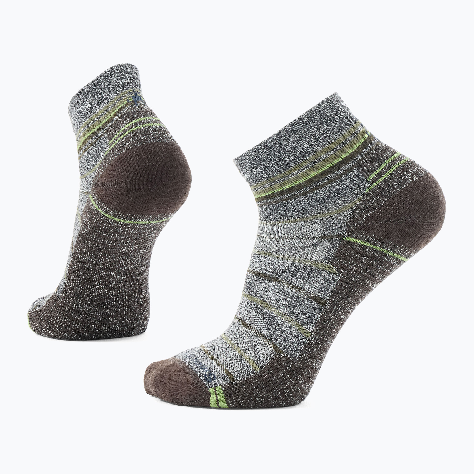 Socken Smartwool Hike Light Cushion Pattern Ankle ash/charcoal (Hike Light Cushion Pattern Ankle SW001612H85)