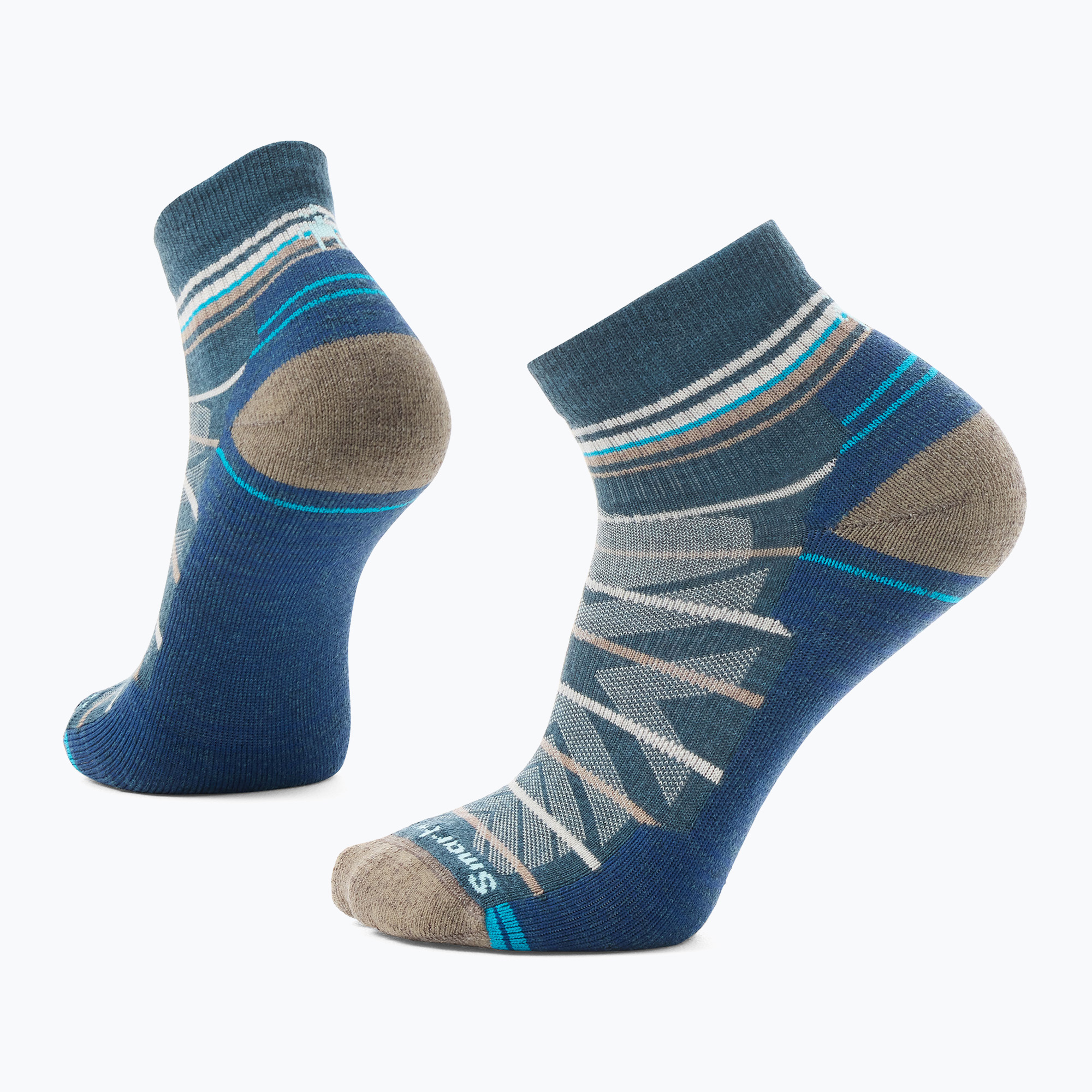 Trekking Socken Smartwool Hike Light Cushion Pattern Ankle twilight blue