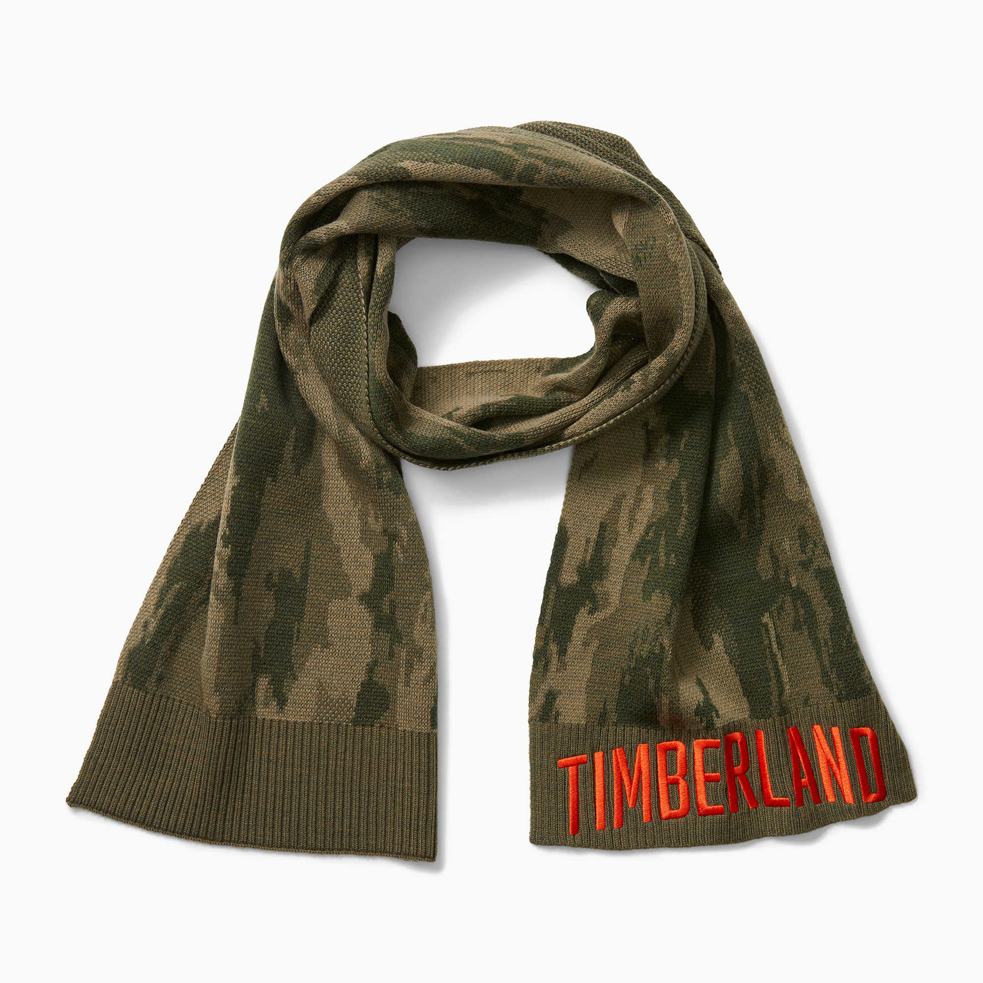 Schal Herren Timberland Camo Jacquard Scarf leaf green (Camo Jacquard Scarf TB0A5ZRJA581)