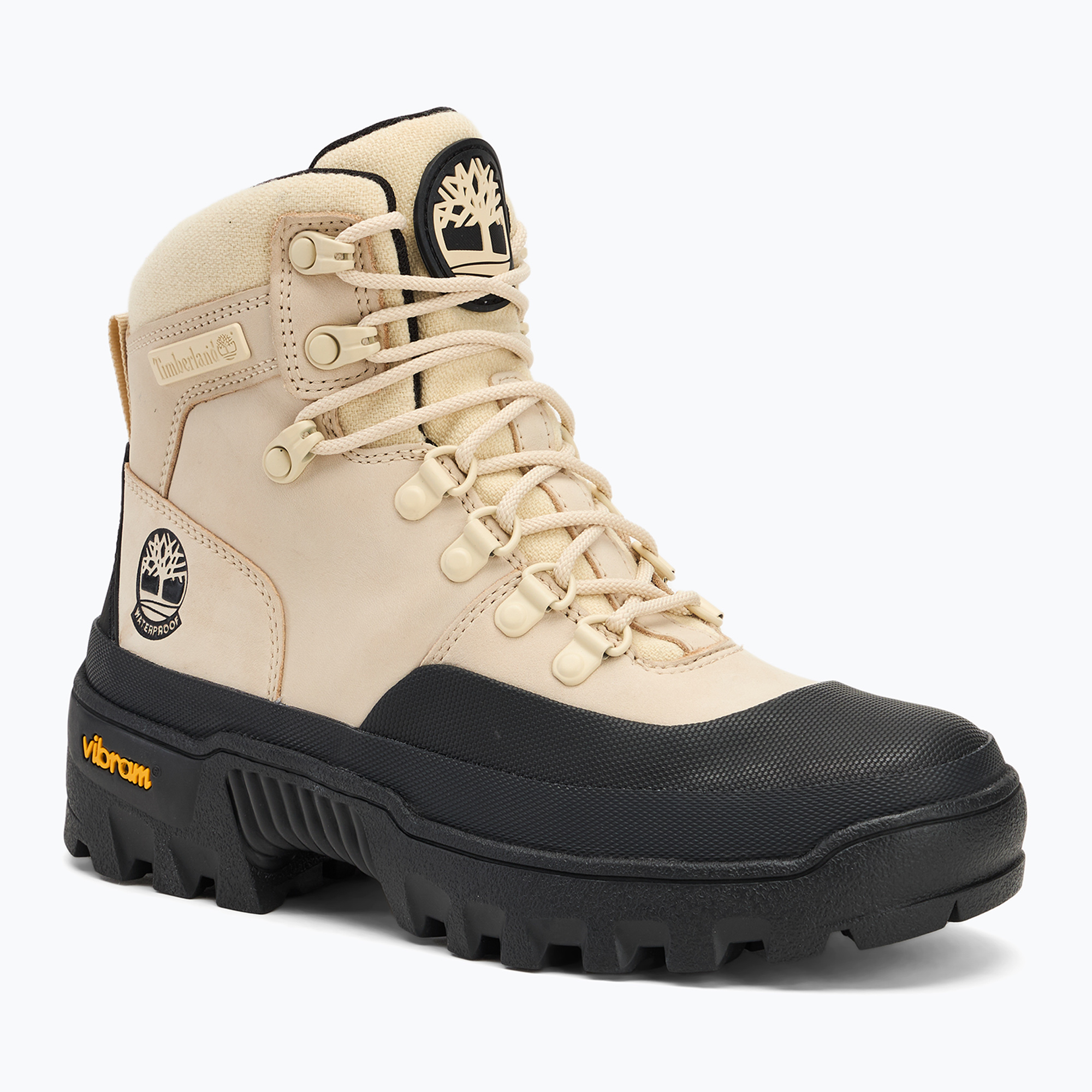 Schuhe Damen Timberland Vibram Mid Lace Waterproof Boot natural nubuck (Vibram Mid Lace Waterproof Boot TB0A2PDJEX41)