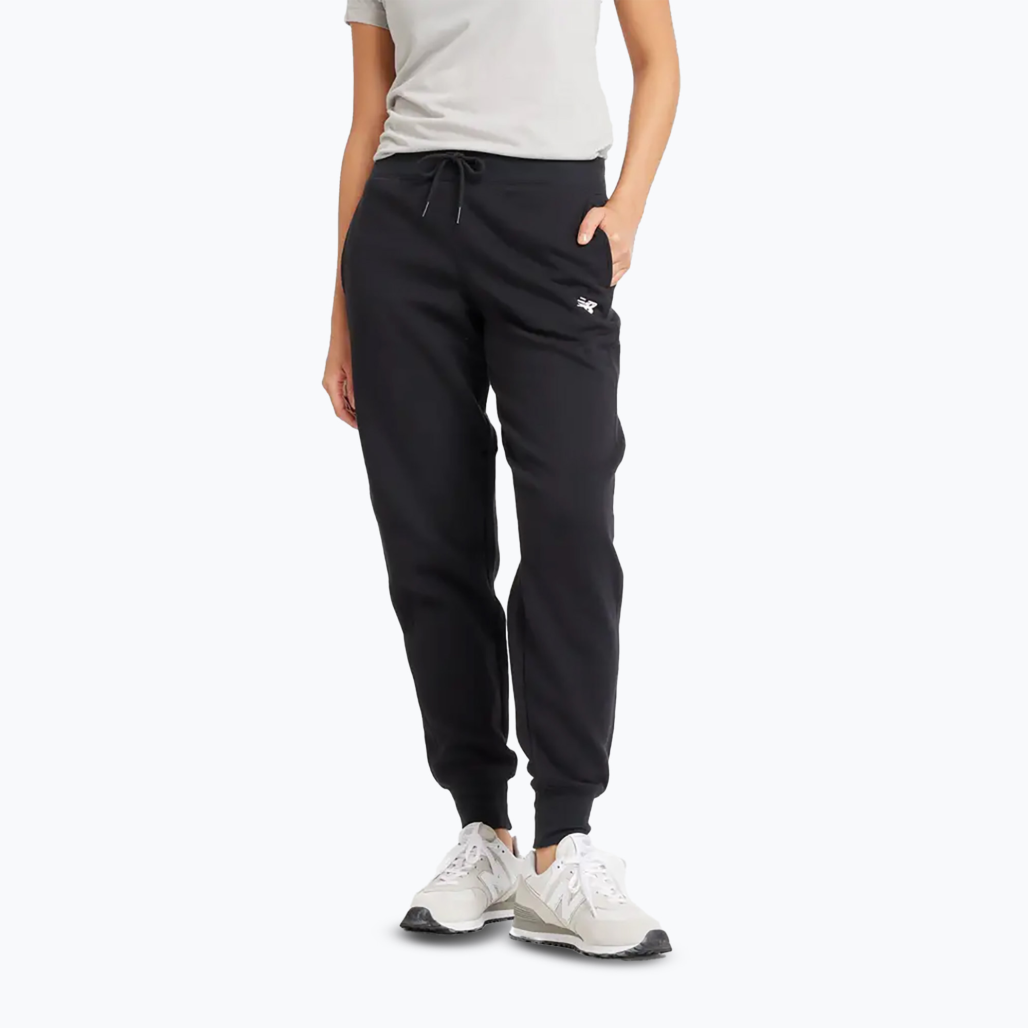 New Balance Damen Fleece Jogger Hose schwarz (Fleece Jogger WP43805AG.XL)