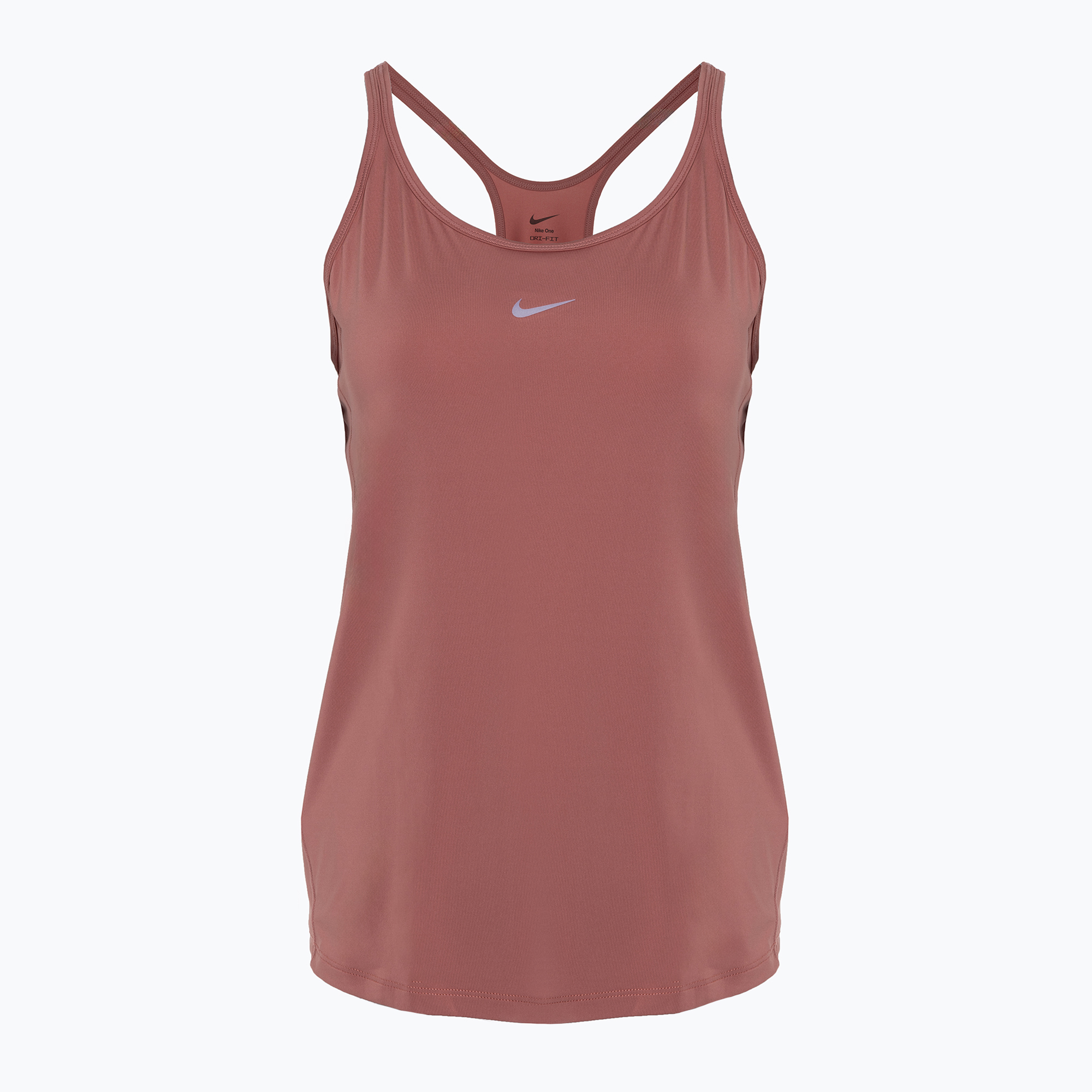 Damen Trainings-Tank-Top Nike One Classic Dri-Fit Strappy Canyon rosa/schwarz (One Classic Dri-Fit Strappy FN2795-634)