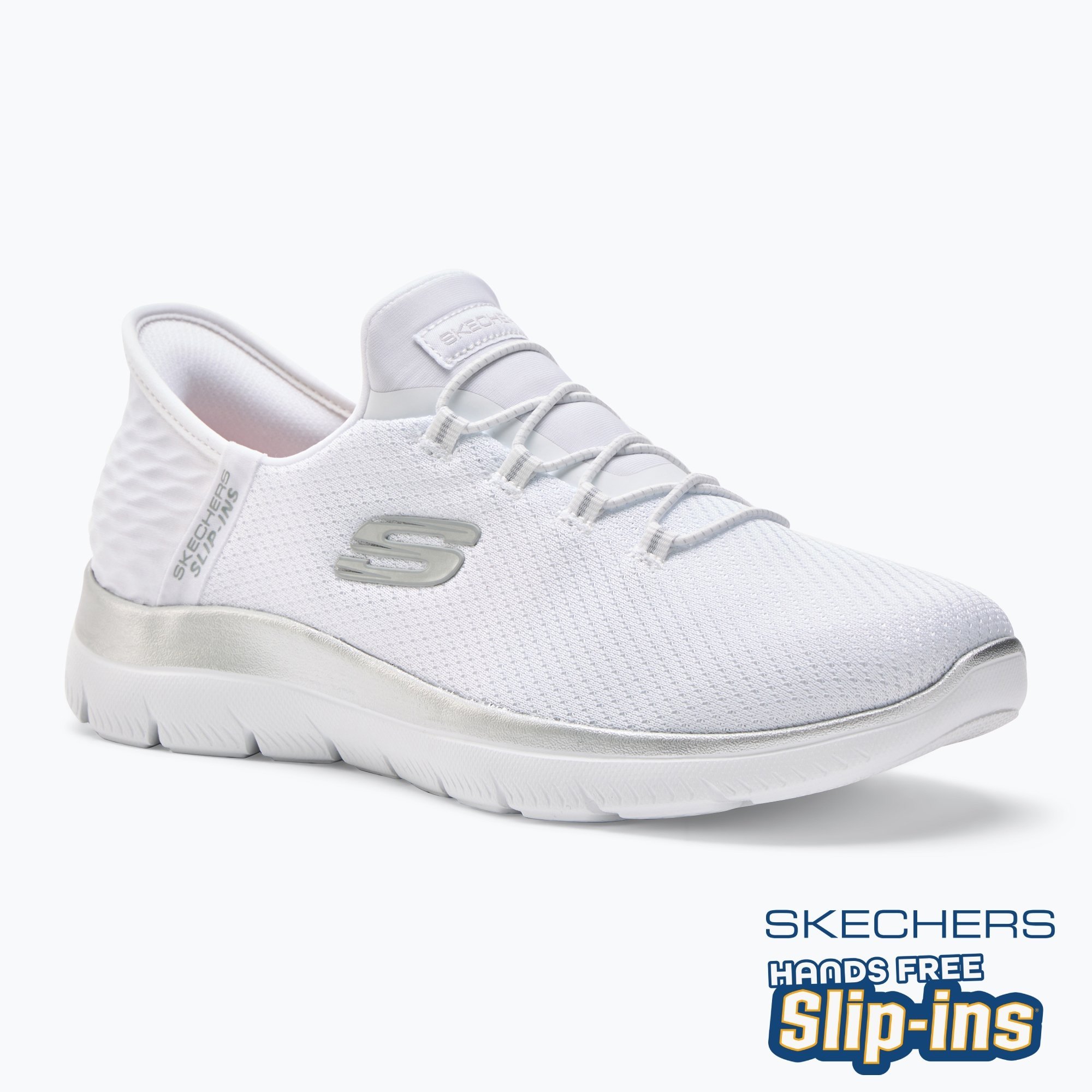 Schuhe Damen SKECHERS Summits Diamond Dream white/silver (Summits Diamond Dream 150123 WSL)