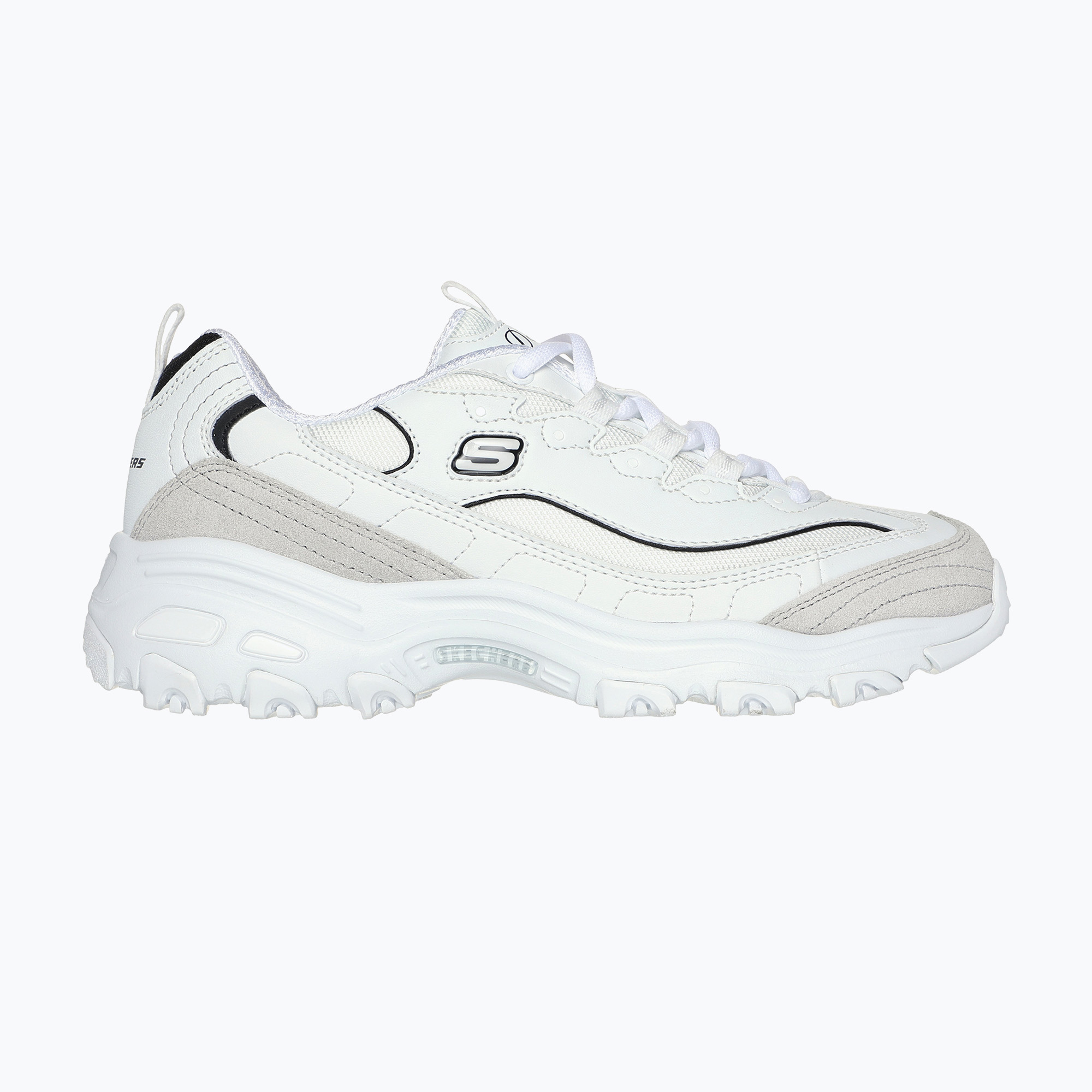 Schuhe Damen SKECHERS D'Lites New Heat white (D'Lites New Heat 150231 WBK)