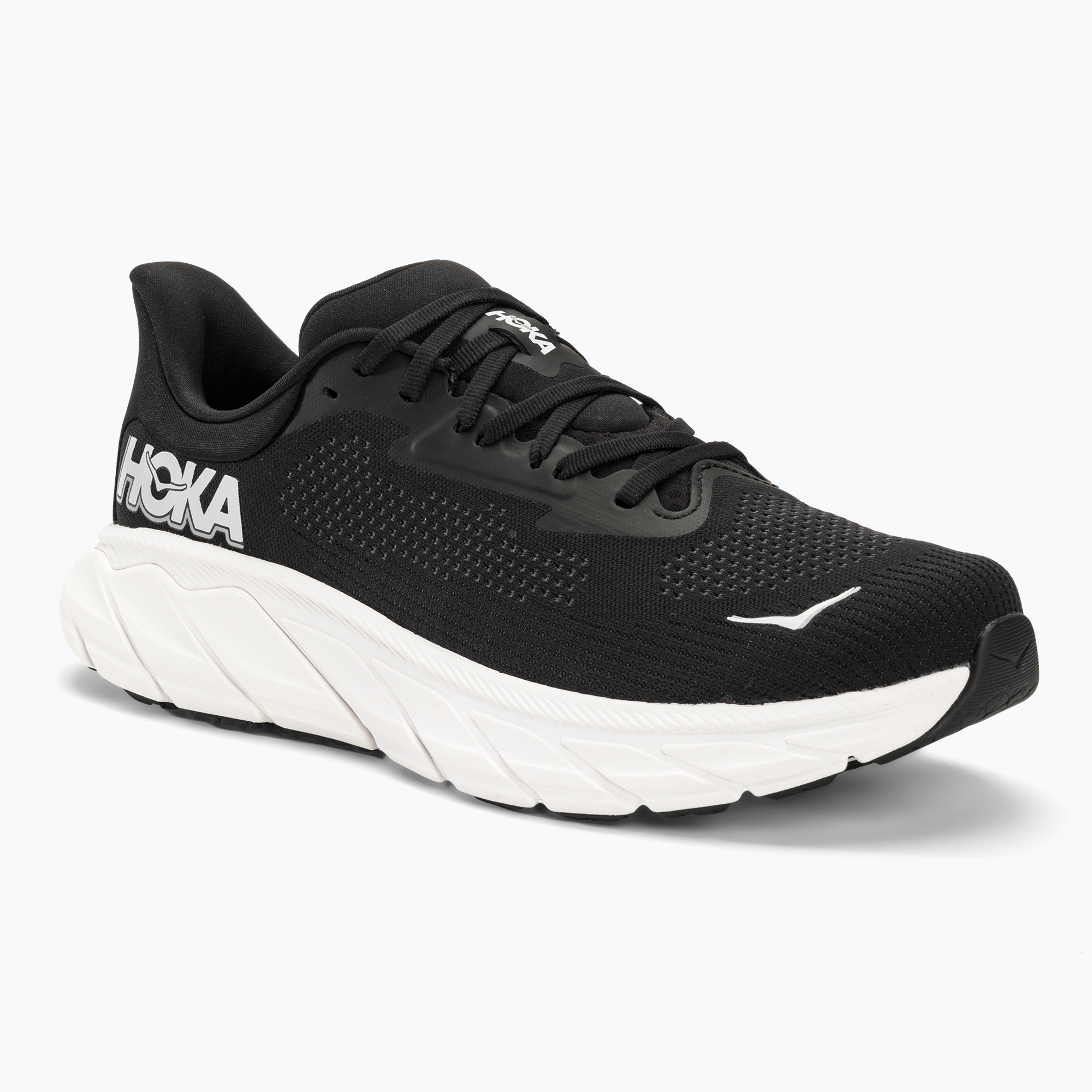 Herren Laufschuhe HOKA Arahi 7 Wide schwarz/weiss (Arahi 7 Wide 1147870-BWHT)