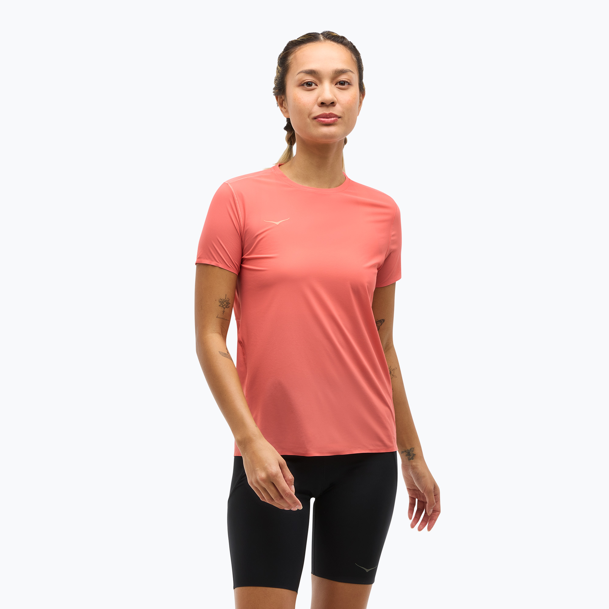 Laufshirt Damen HOKA Airolite Run grapefruit (Airolite Run 1151084-GFR)
