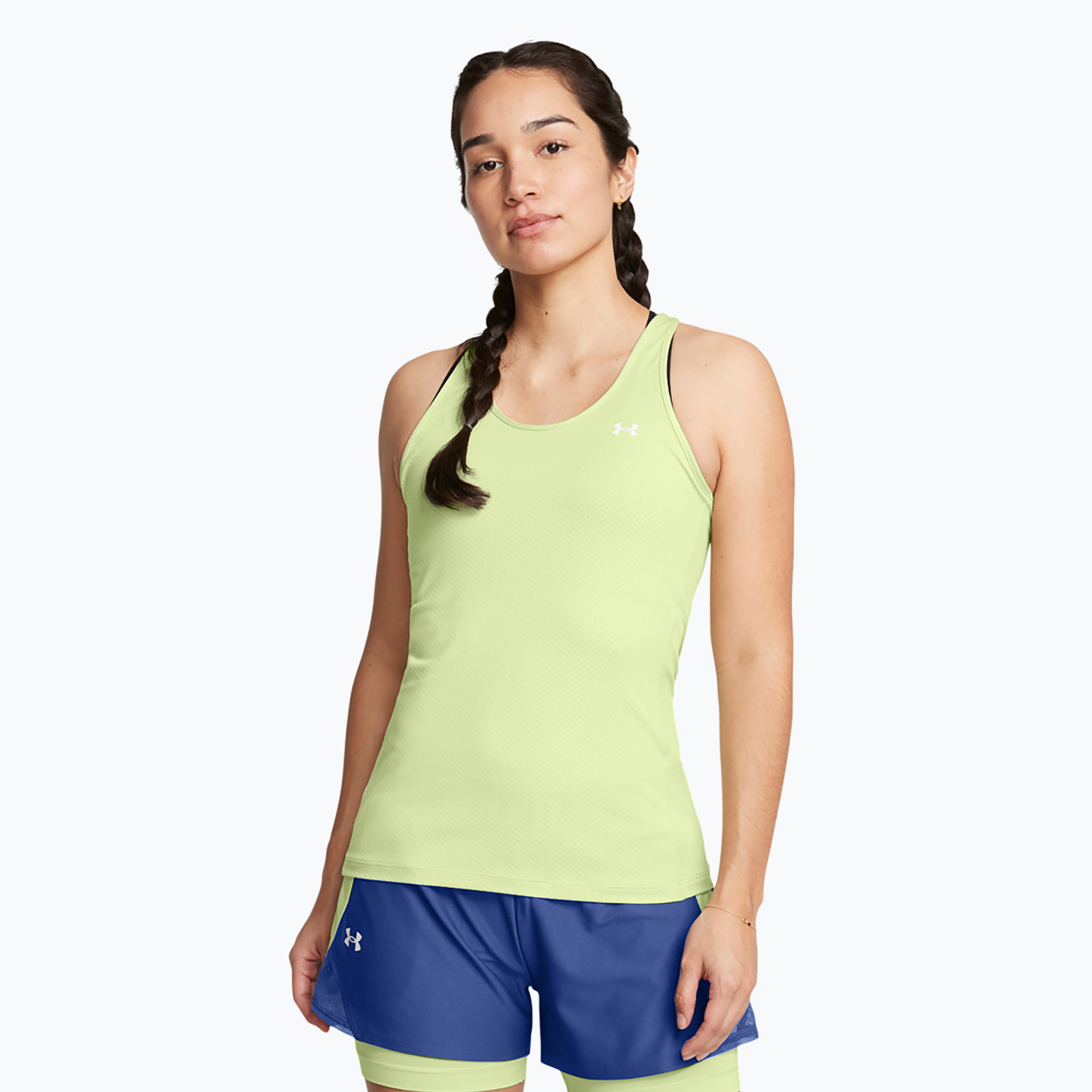 Under Armour HeatGear Armour Racer Retro grün/weiß Damen Trainingstank Top (HeatGear Armour Racer 1328962-383)