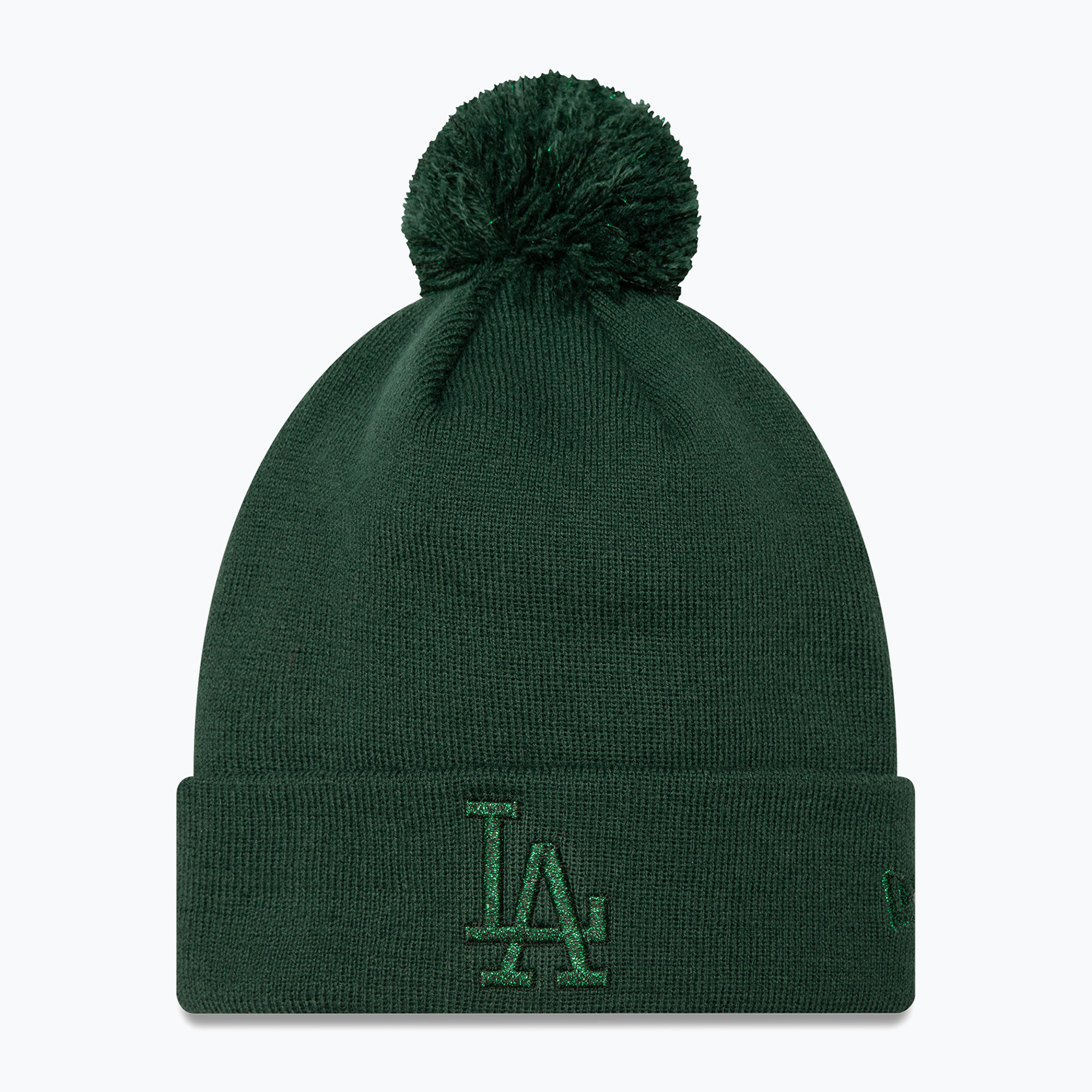 Basecap Damen New Era Metallic Bobble Knit Beanie Los Angeles Dodgers dark green (Metallic Bobble Knit Beanie Los Angeles Dodgers 60580770)