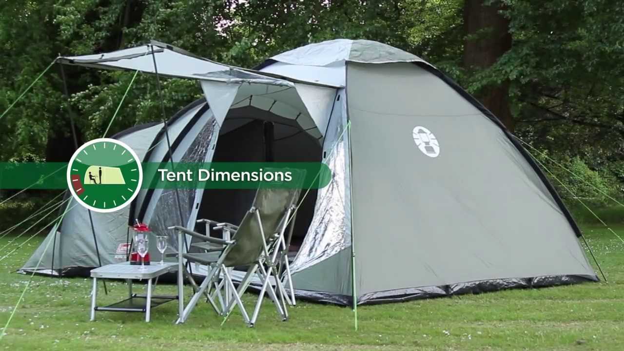 Coleman Waterfall 5 Deluxe Camping Zelt grün 2000038893