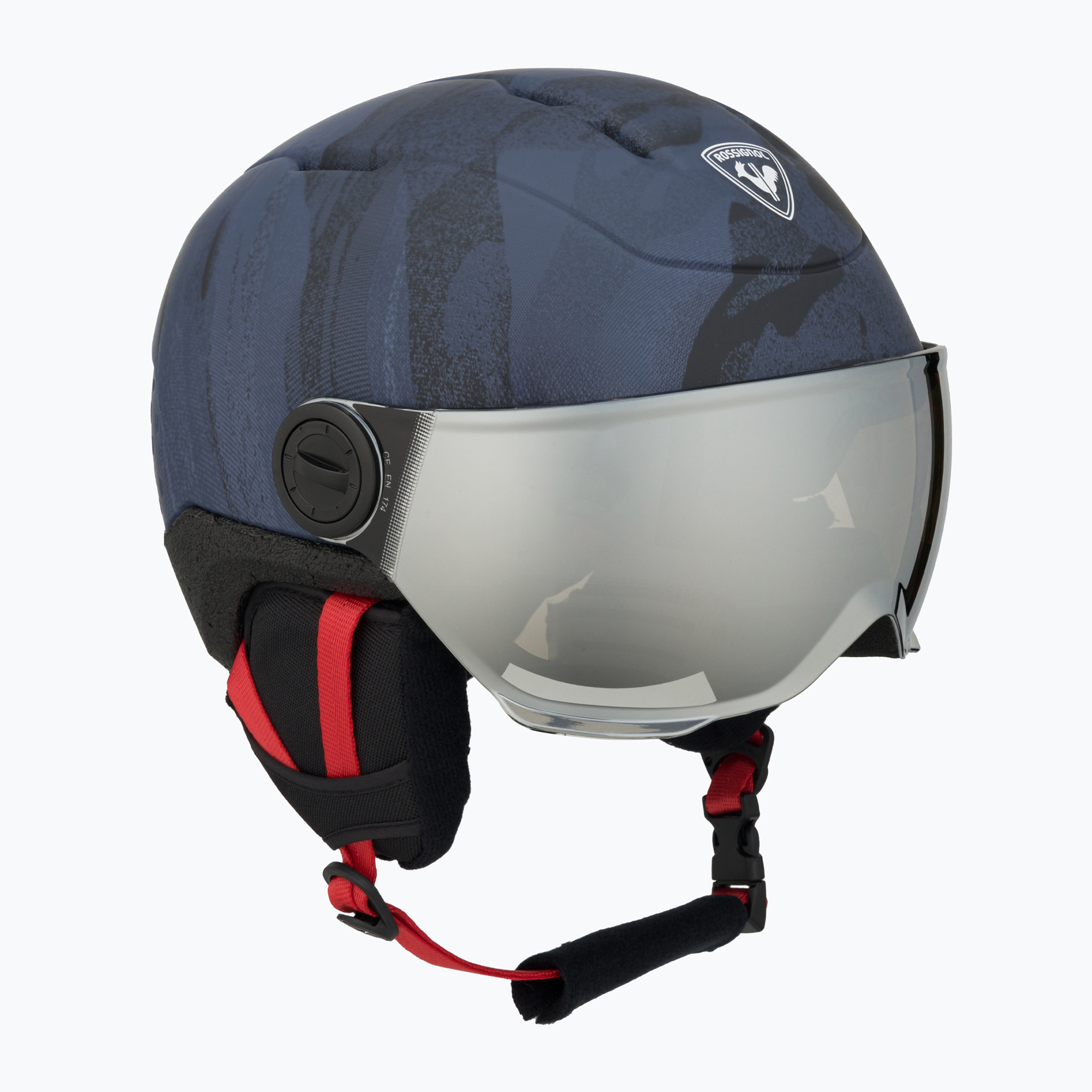Rossignol Kinderskihelm Whoopee Visor Impacts dunkelblau (Whoopee Visor Impacts Jr RKMHJ01)