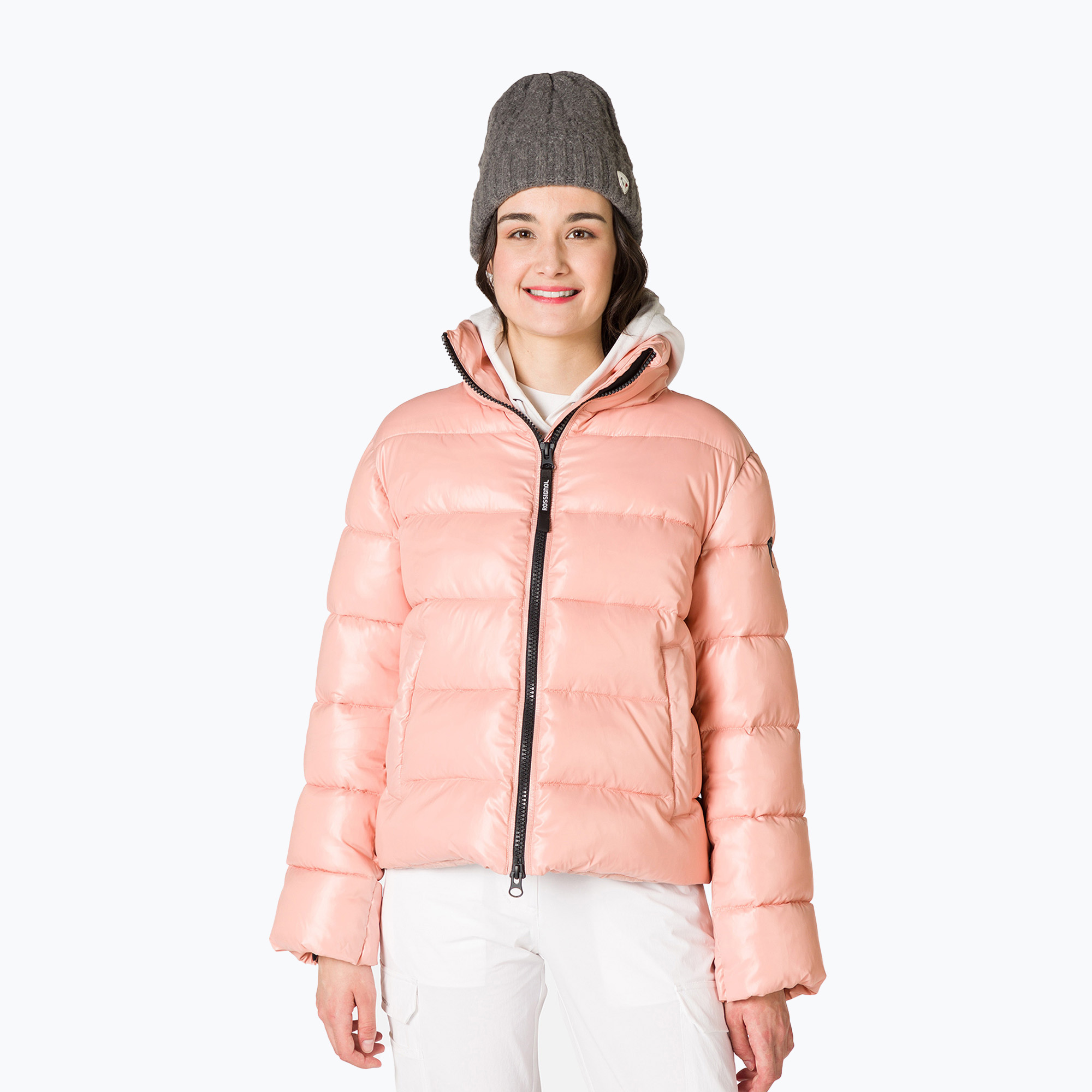 Rossignol Shiny Bomber Daunenjacke Damen pastellrosa (Shiny Bomber RLMWJ69)