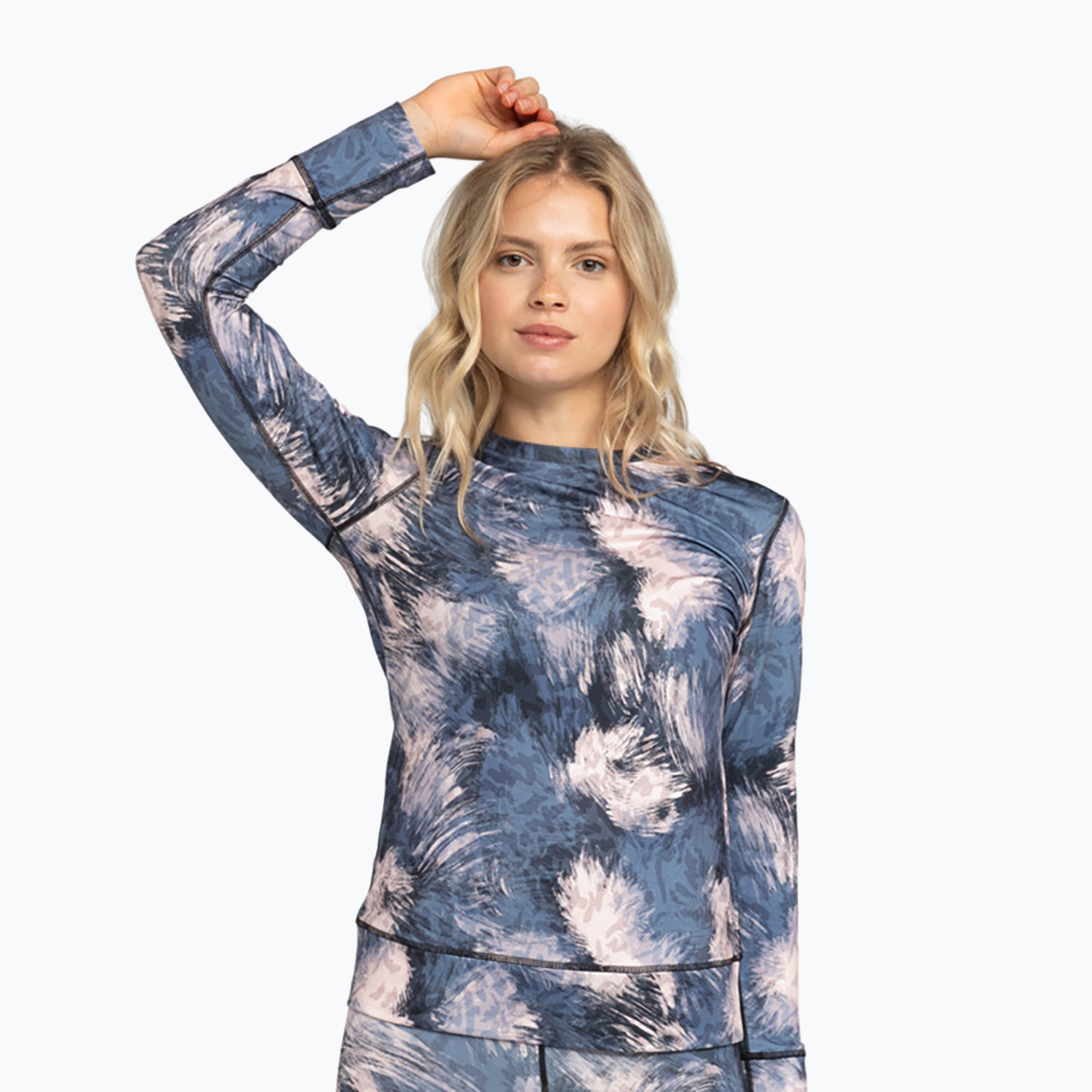 Thermo-Longsleeve Damen ROXY Daybreak Brushed Top wild wind darknight (Daybreak Brushed Top ERJLW03050-BQY1)