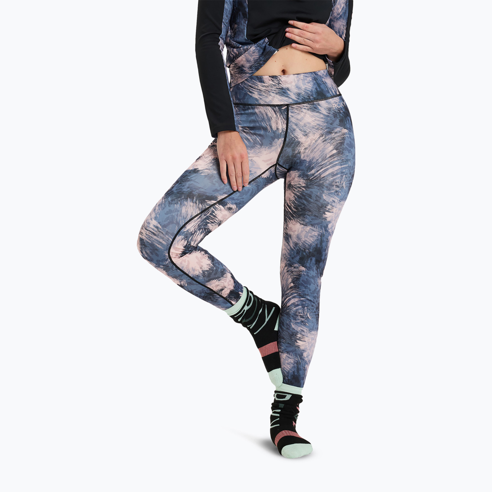 Thermo Hose Damen ROXY Daybreak Brushed Pants wild wind darknight (Daybreak Brushed Pants ERJLW03051-BQY1)
