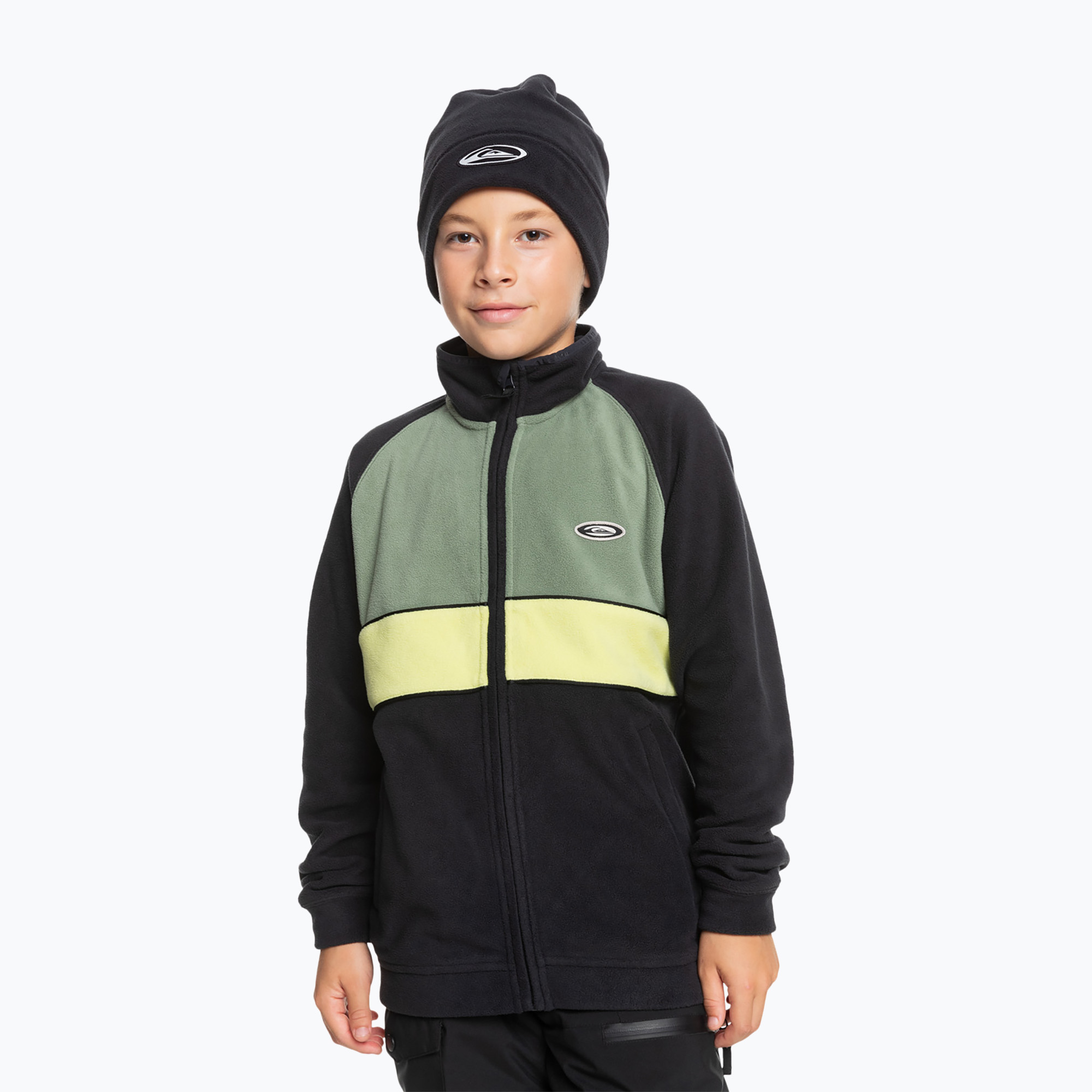 Snowboard Sweatshirt Hoodie Kinder Quiksilver Explore Fleece true black (Explore Fleece EQBFT03904-KVJ0)