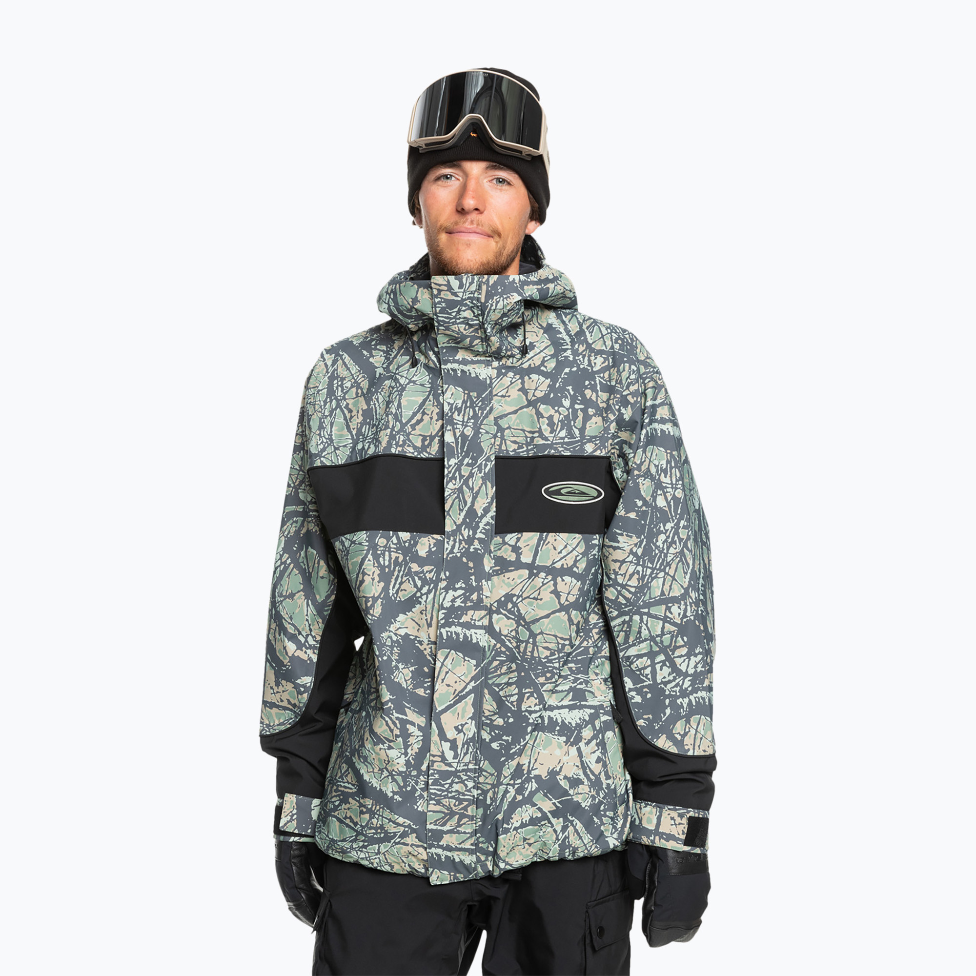 Snowboardjacke Herren Quiksilver High Altitude 20K woodland abstract sea spray (High Altitude 20K EQYTJ03474-GLW6)