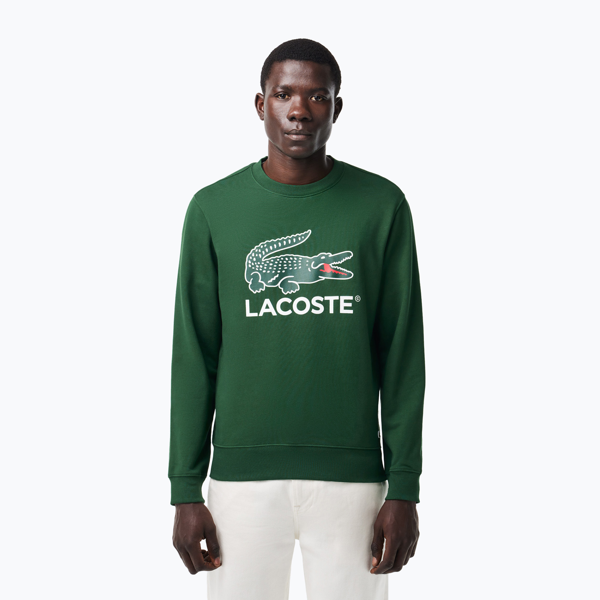Lacoste Herren SH1281 grünes Sweatshirt (SH1281)